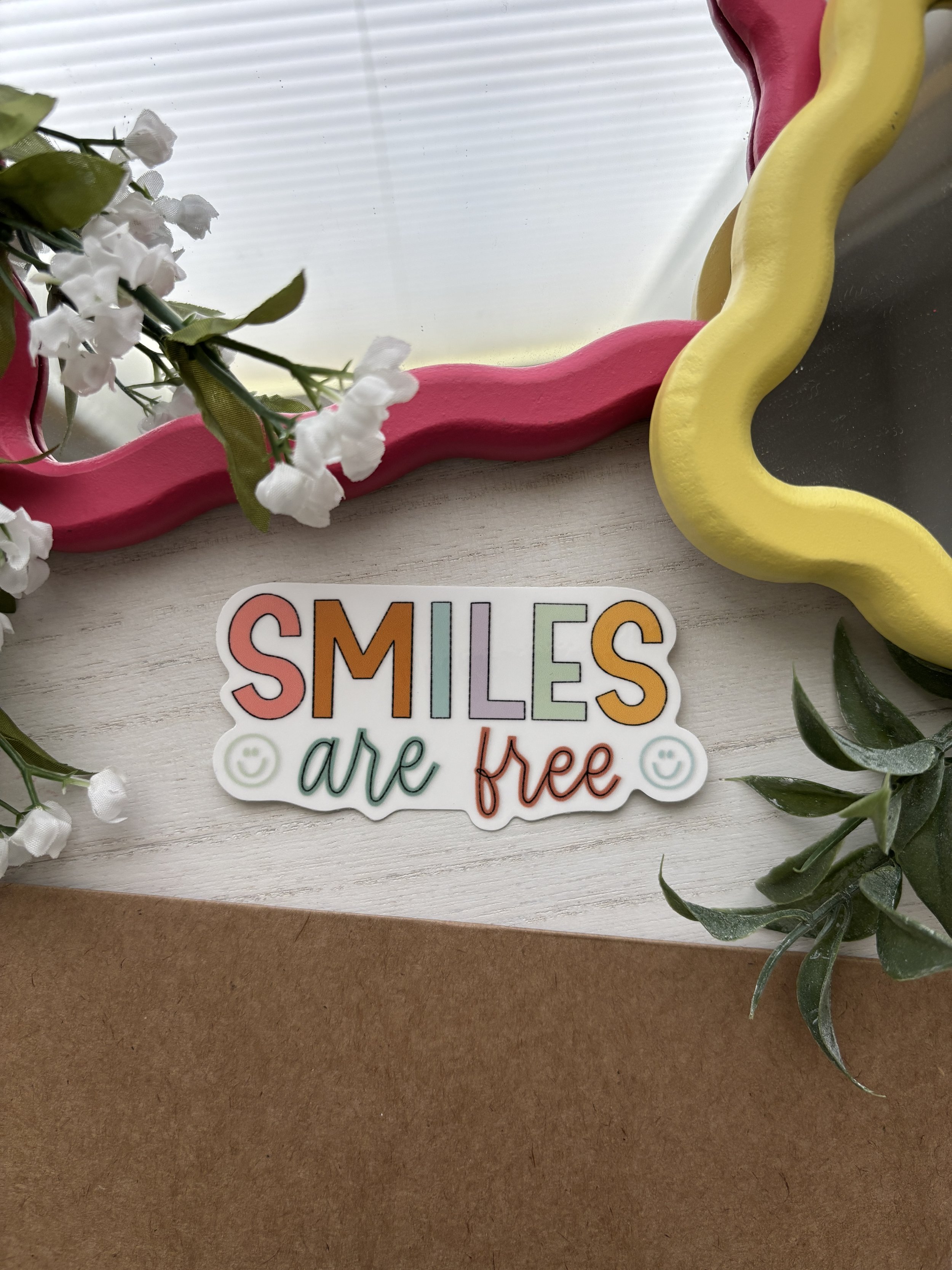 Smiles Are Free Sticker