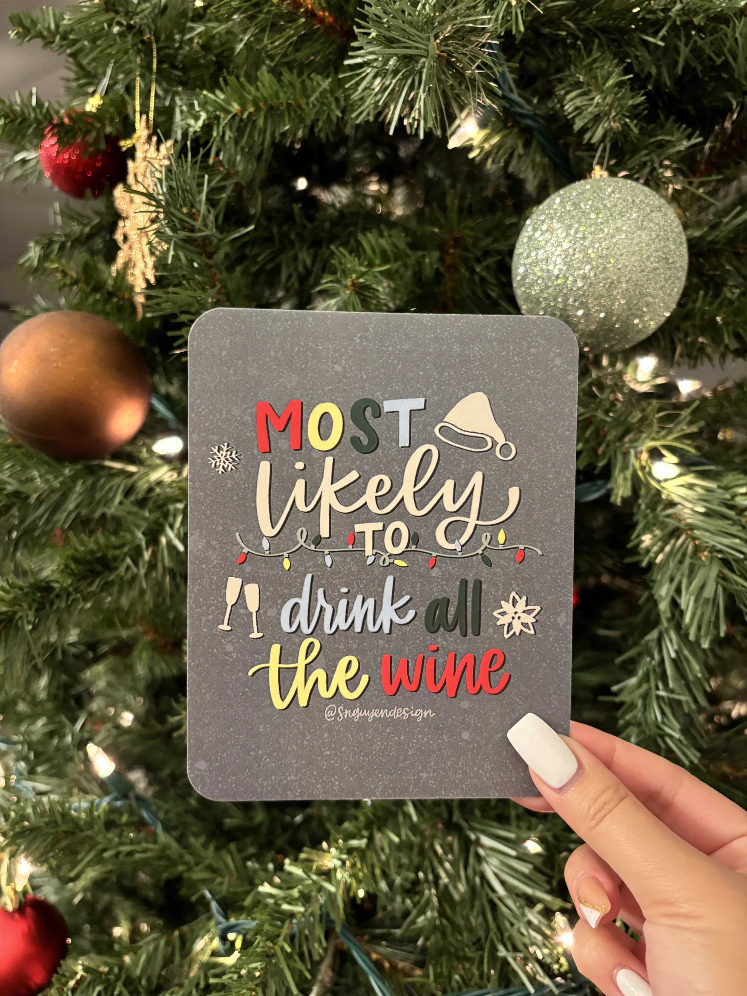 Most Likely to Drink All the Wine Card