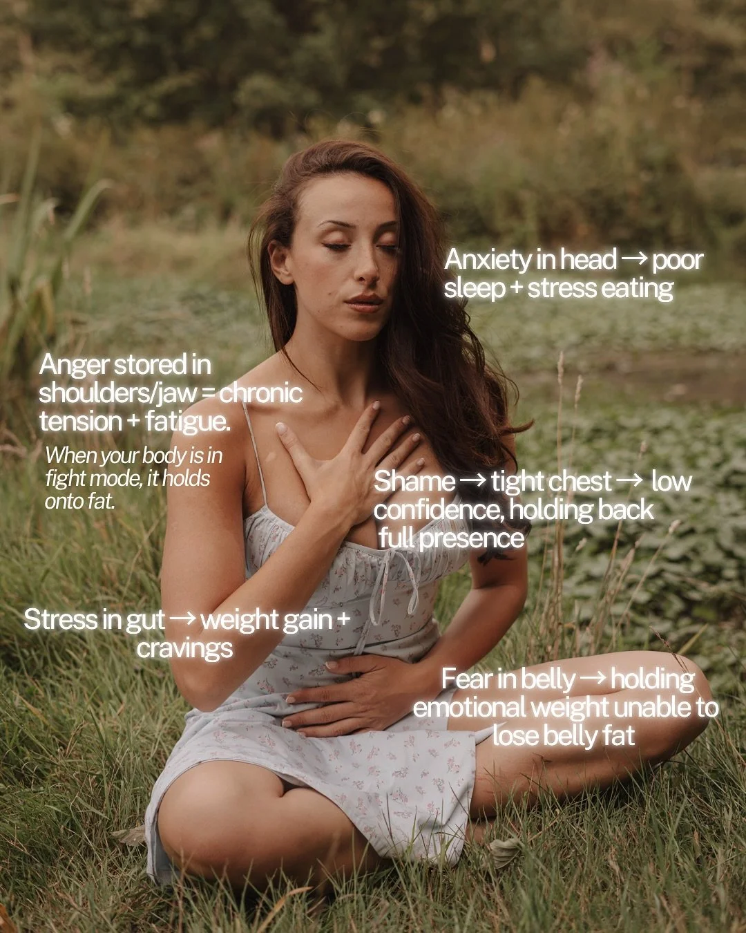 What if the extra weight you carry isn&rsquo;t just physical fat; but emotional weight your body refuses to let go of? 

An amazing study recently showed how emotions don&rsquo;t just pass through us and disappear- the imprint themselves in the body.