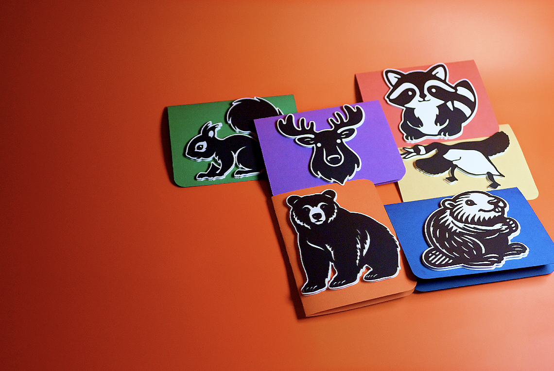 Canadian Wildlife Card Set (6)