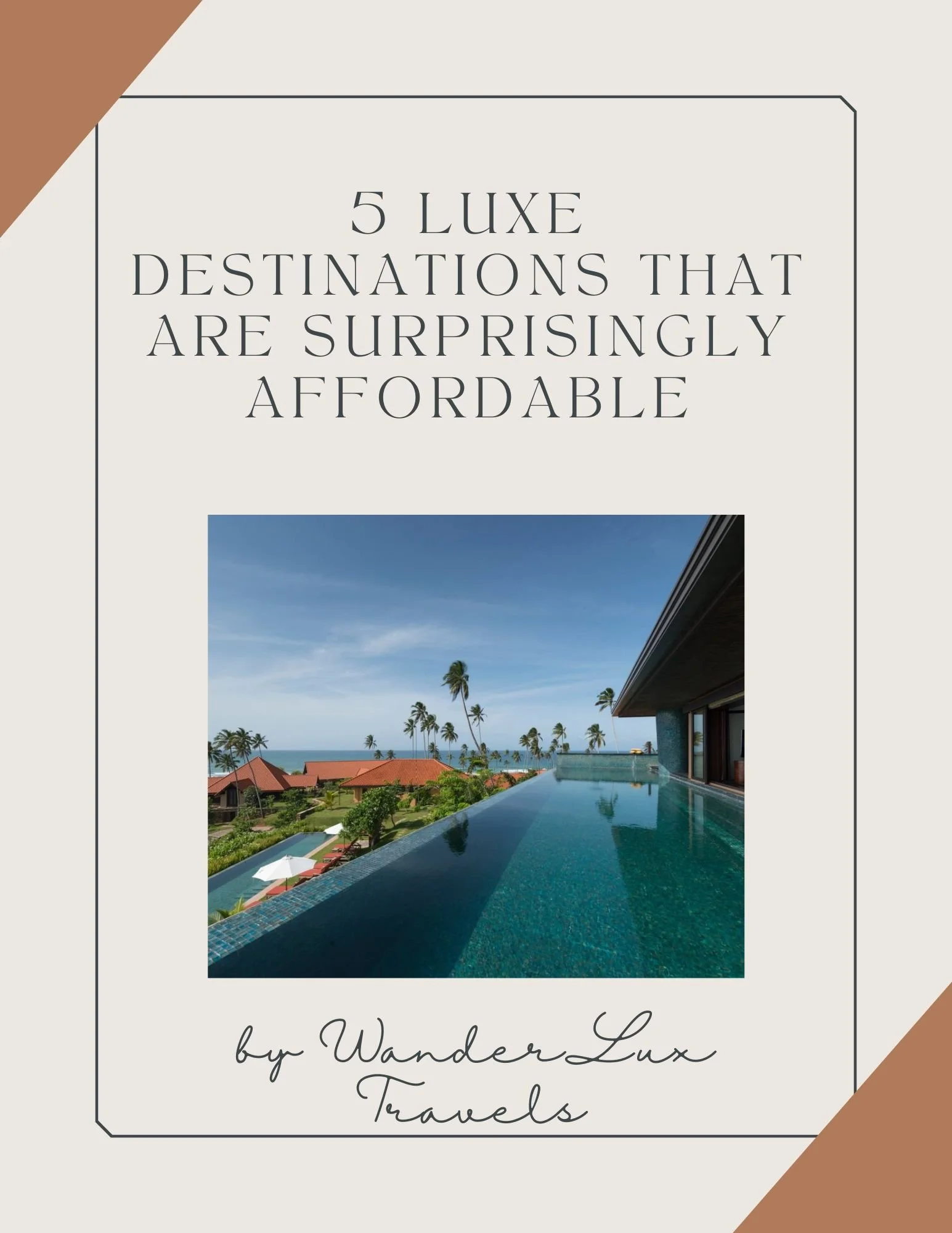 FREE 5 Luxe Destinations Guide