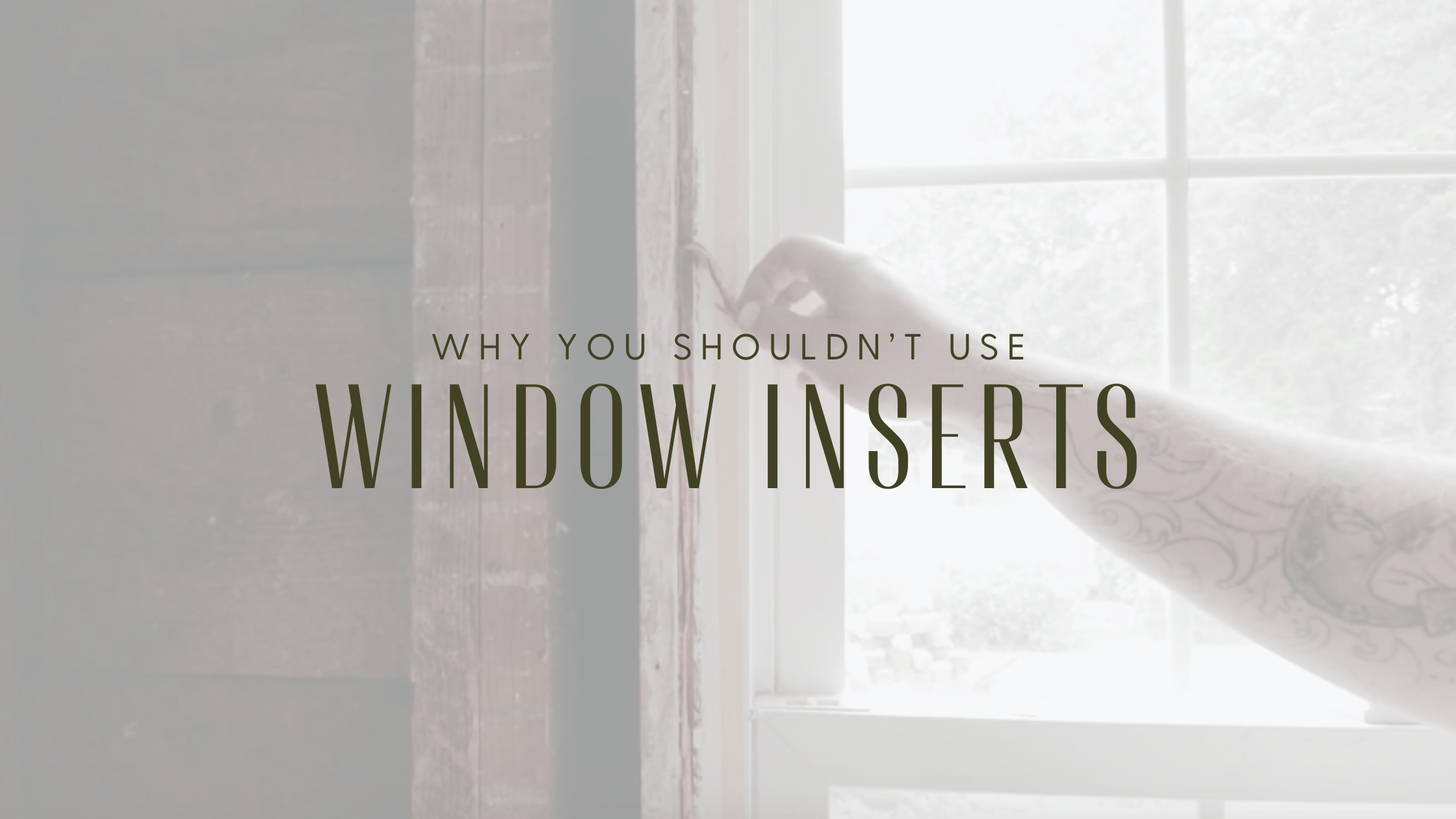 Why You Shouldn’t Use Window Inserts. — Carlson Projects - Remodel ...