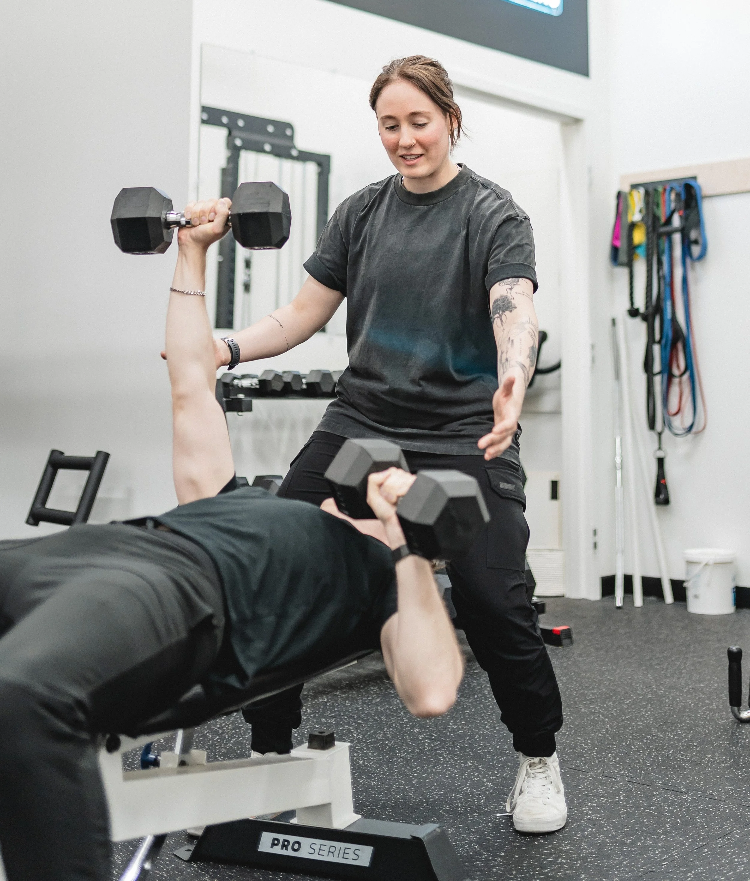 Julia providing supportive coaching to clients