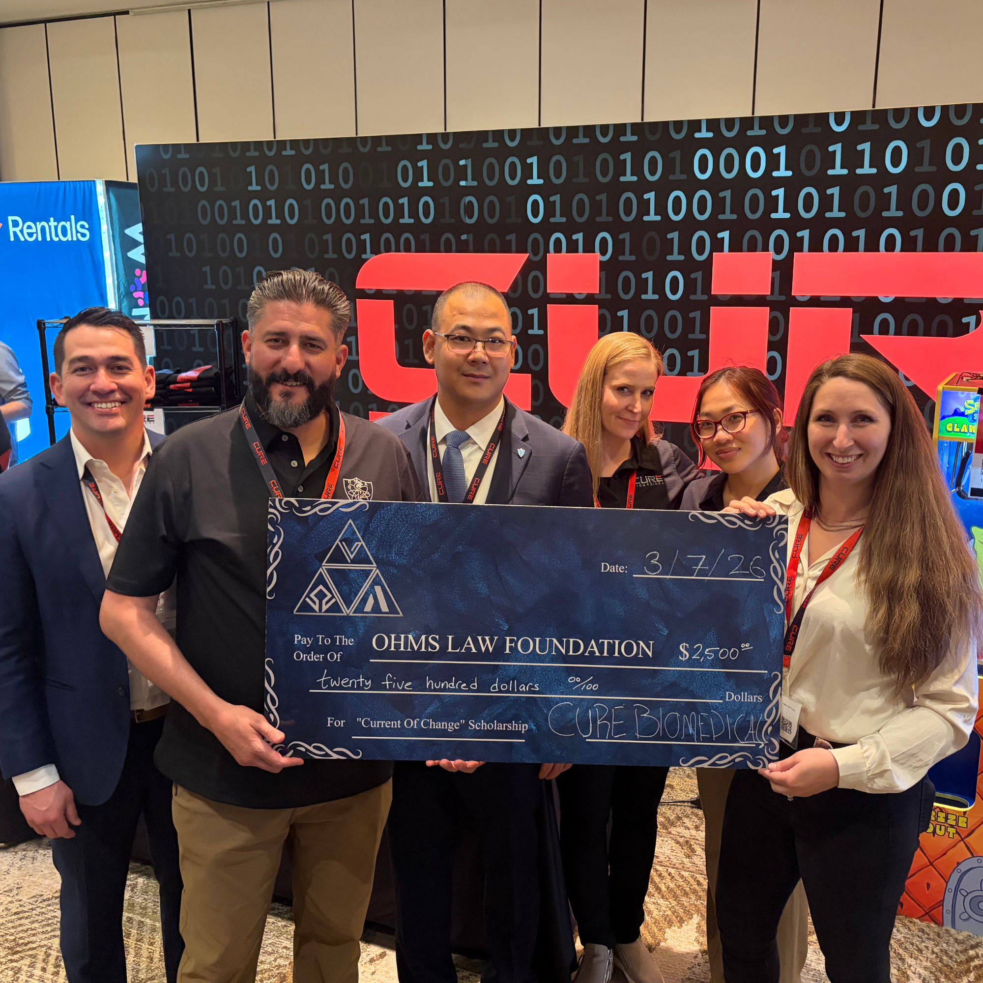 Cure Biomedical Donates $2500