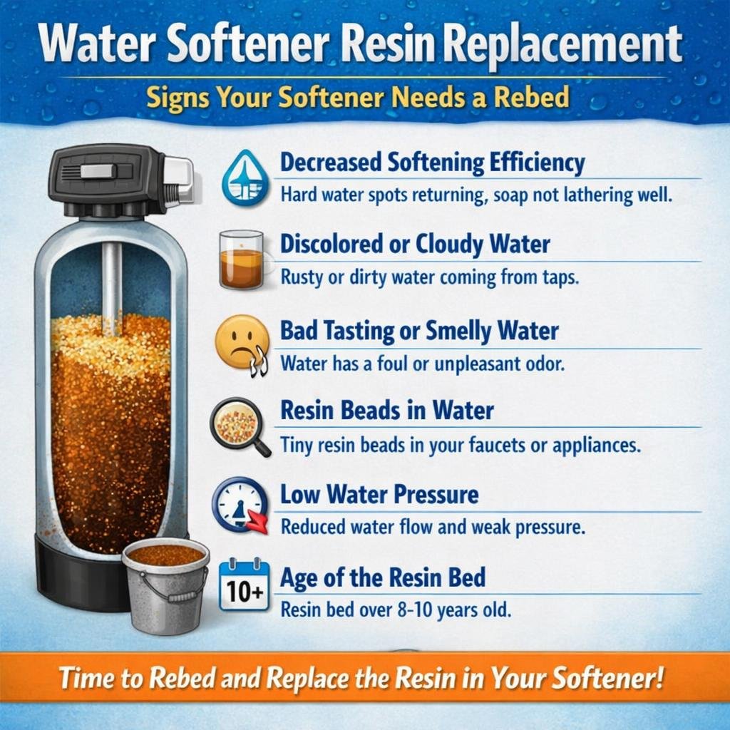 Water Softener Resin Replacement: Signs Your Softener Needs a Rebed