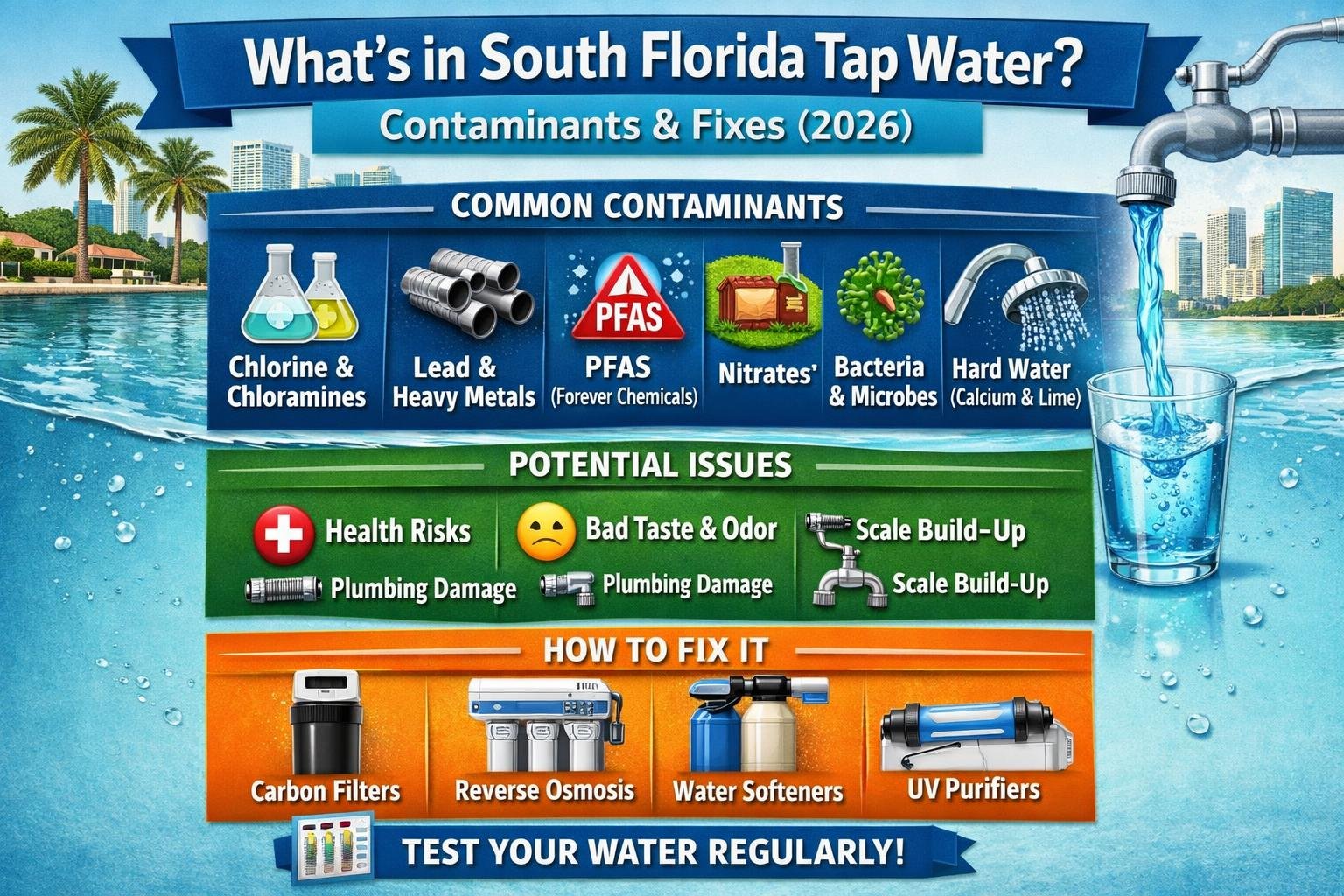What's in South Florida Tap Water? Contaminants &amp; Fixes (2026)