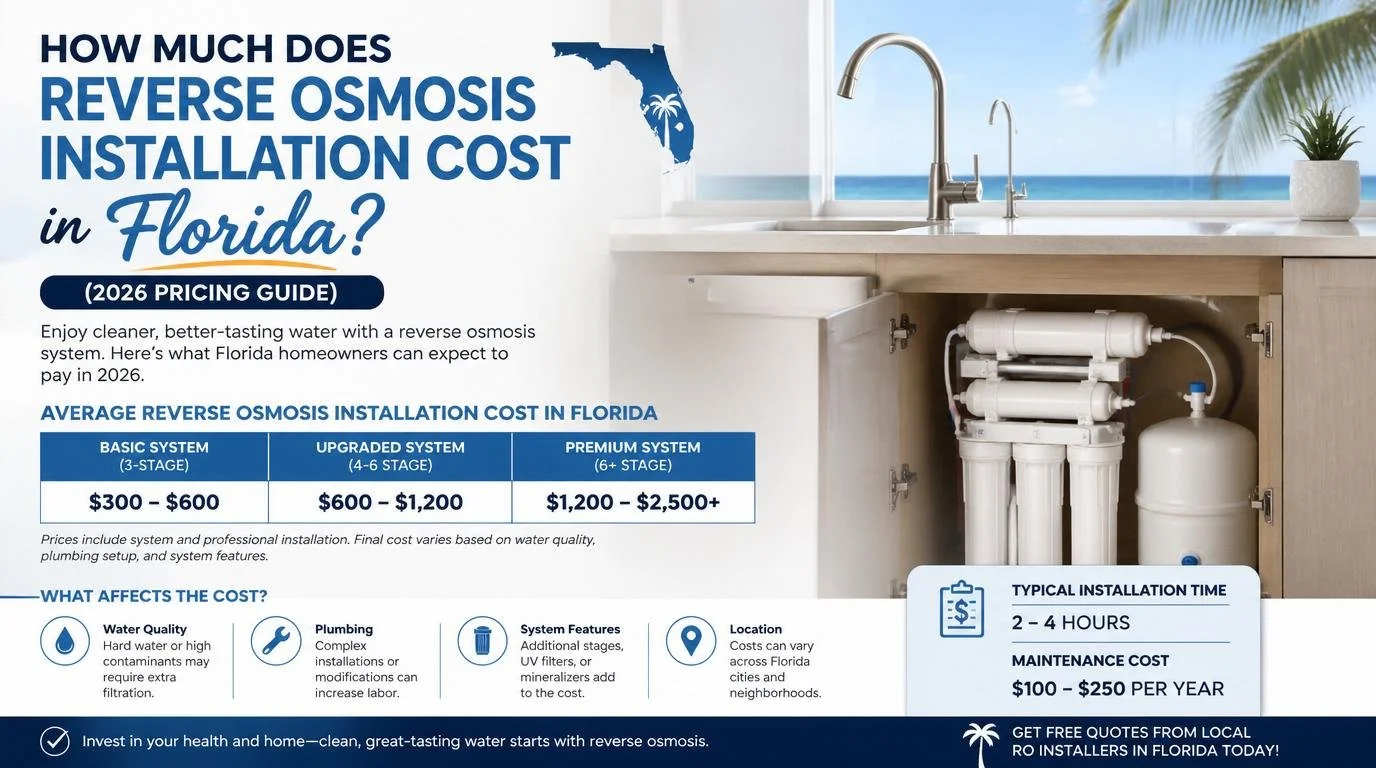 How Much Does Reverse Osmosis Installation Cost in Florida? (2026 Pricing Guide)