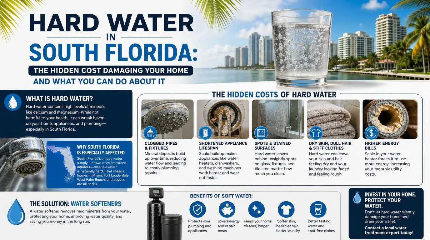 Hard Water in South Florida: The Hidden Cost Damaging Your Home and What You Can Do About It