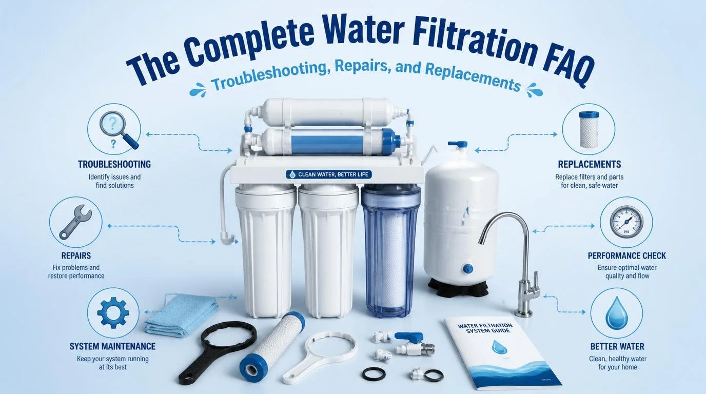The Complete Water Filtration FAQ: Troubleshooting, Repairs, and Replacements