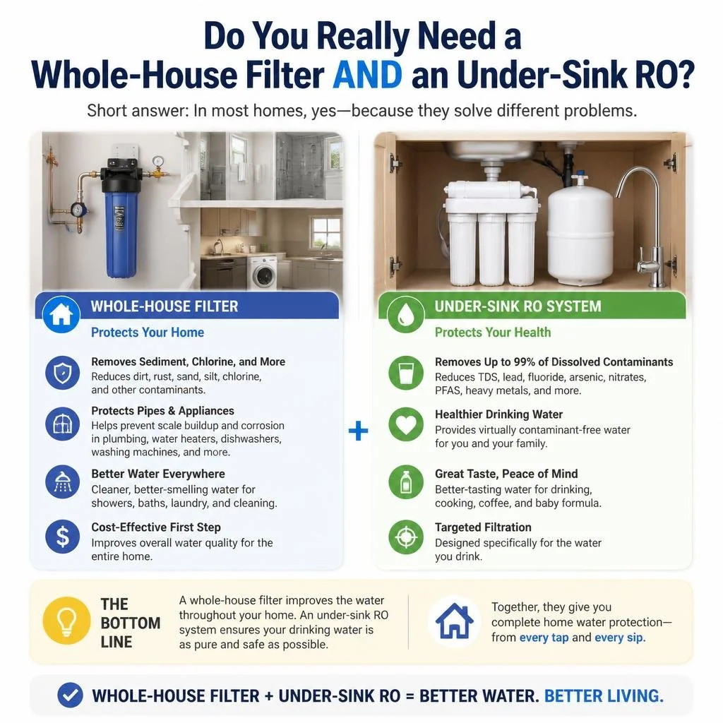 Do You Really Need a Whole-House Filter AND an Under-Sink RO?