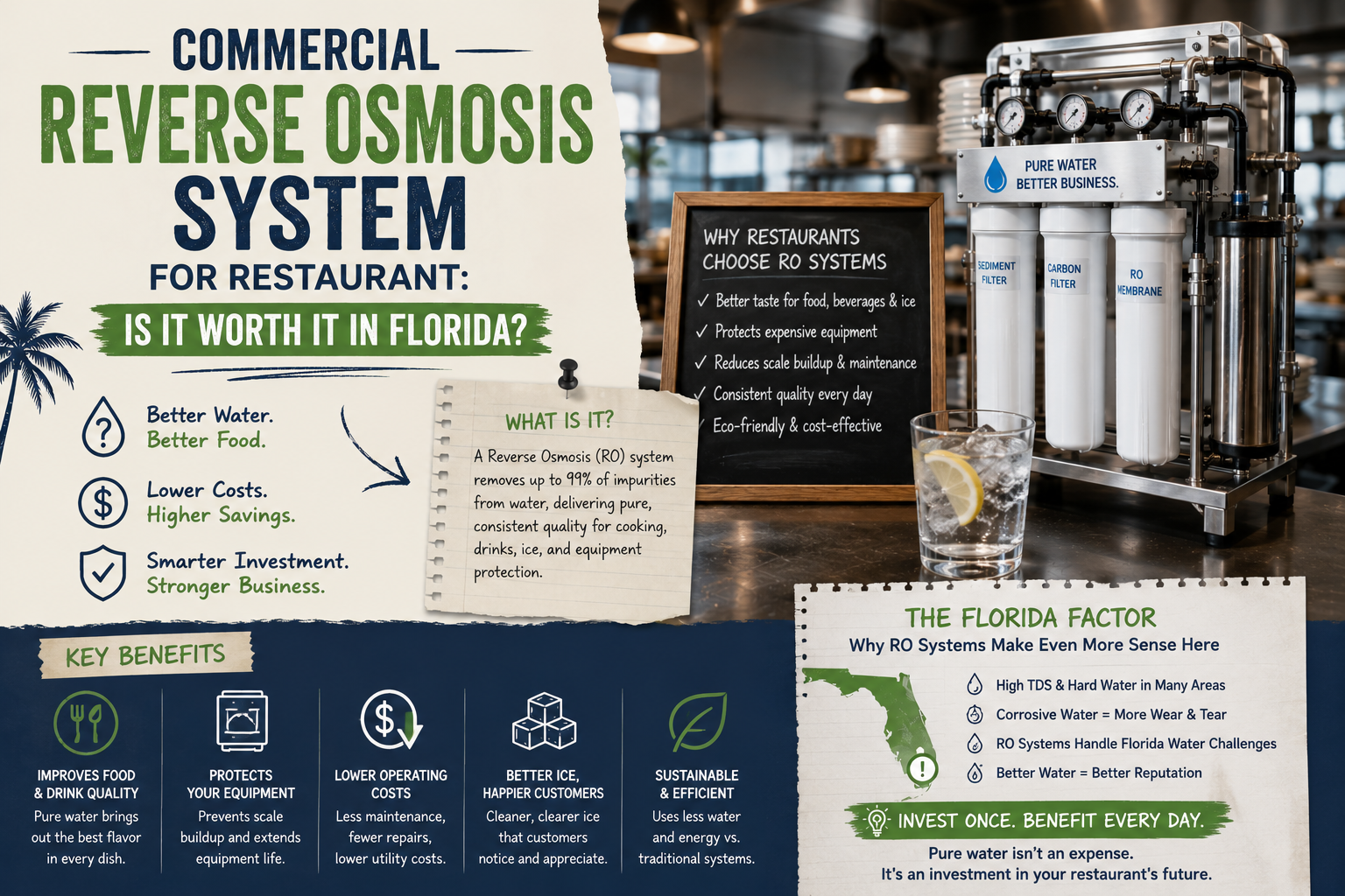 Commercial Reverse Osmosis System for Restaurant: Is It Worth It in Florida?