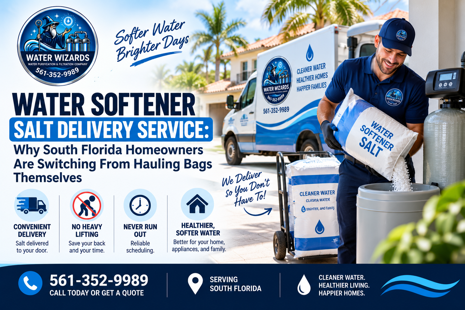 Water Softener Salt Delivery Service: Why South Florida Homeowners Are Switching From Hauling Bags Themselves