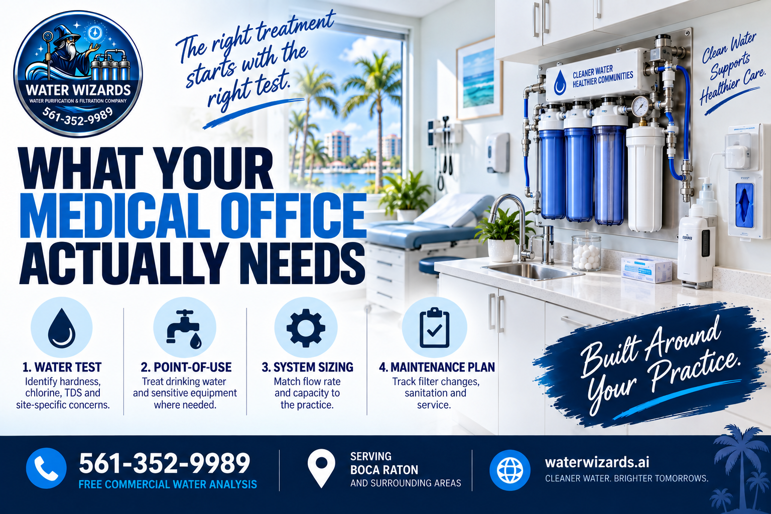 Water Filtration for Medical Office Florida: What Your Practice Actually Needs (And What DBPR Requires)