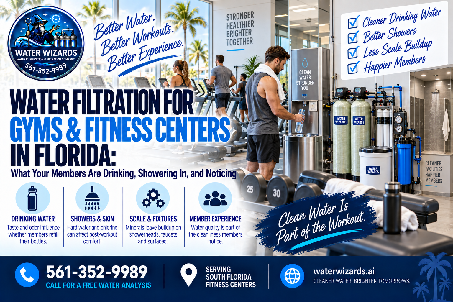 Water Filtration for Gym and Fitness Center Florida: What Your Members Are Drinking, Showering In, and Noticing