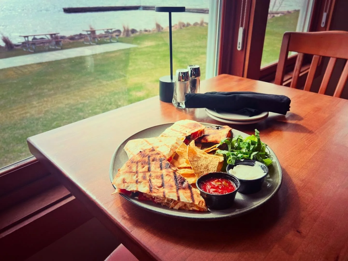 Hungry?!? Chicken Quesadillas, yum. Open at 5pm!