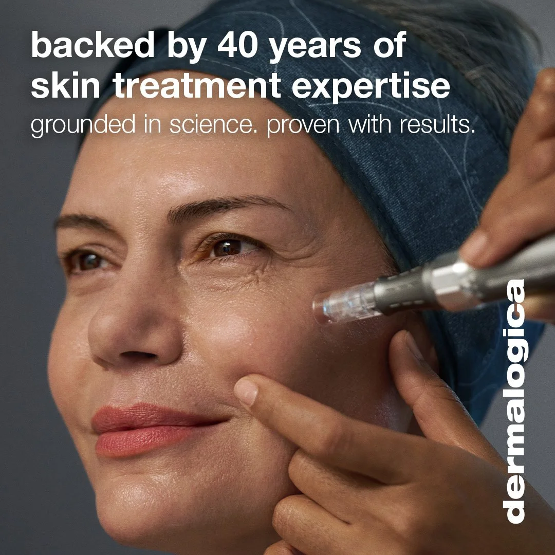 A person applying a white skincare cream on their cheek, with a promotion for a skin recovery SPF 50 product on the left side of the image.