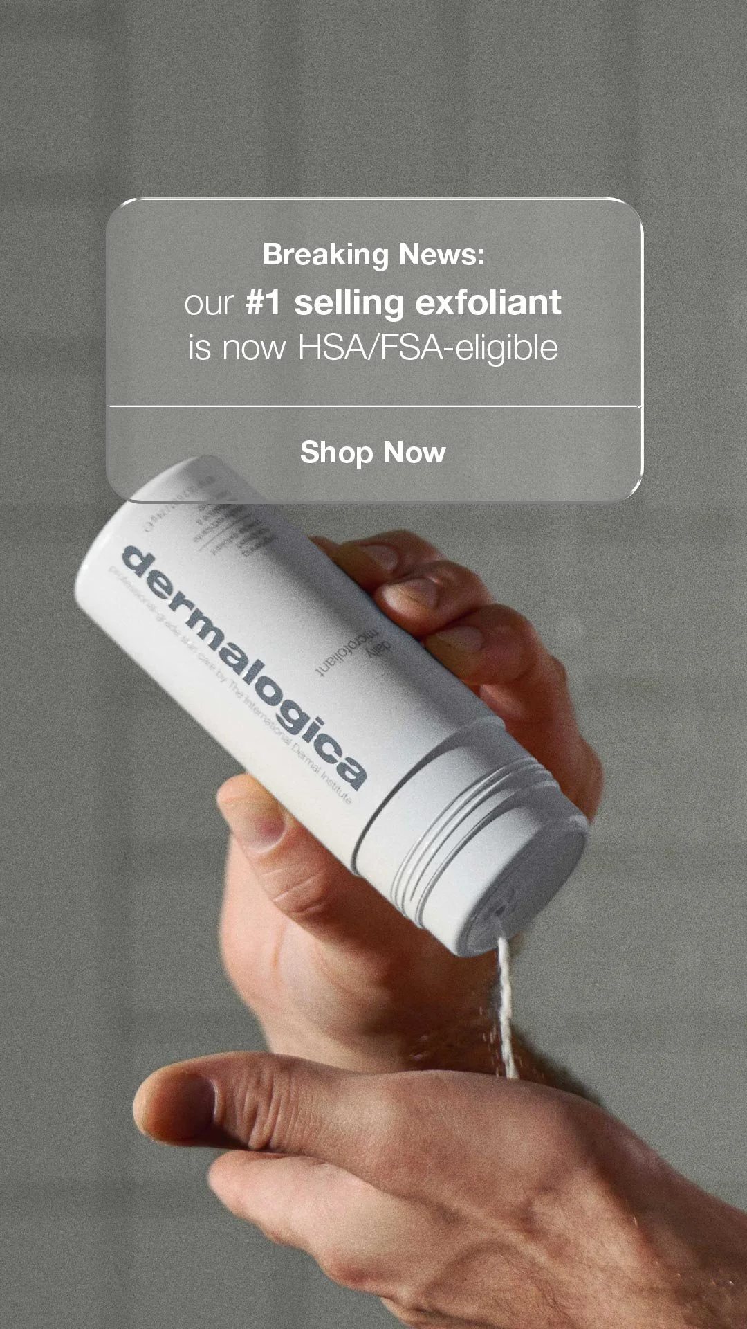 A woman applying a moisturizer with SPF 50 on her cheek, showcasing her smooth, glowing skin.