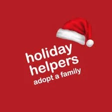 Holiday Helpers logo - a non profit donation based partner supporting Gaia Reserve's sustainability initiatives in Ontario.