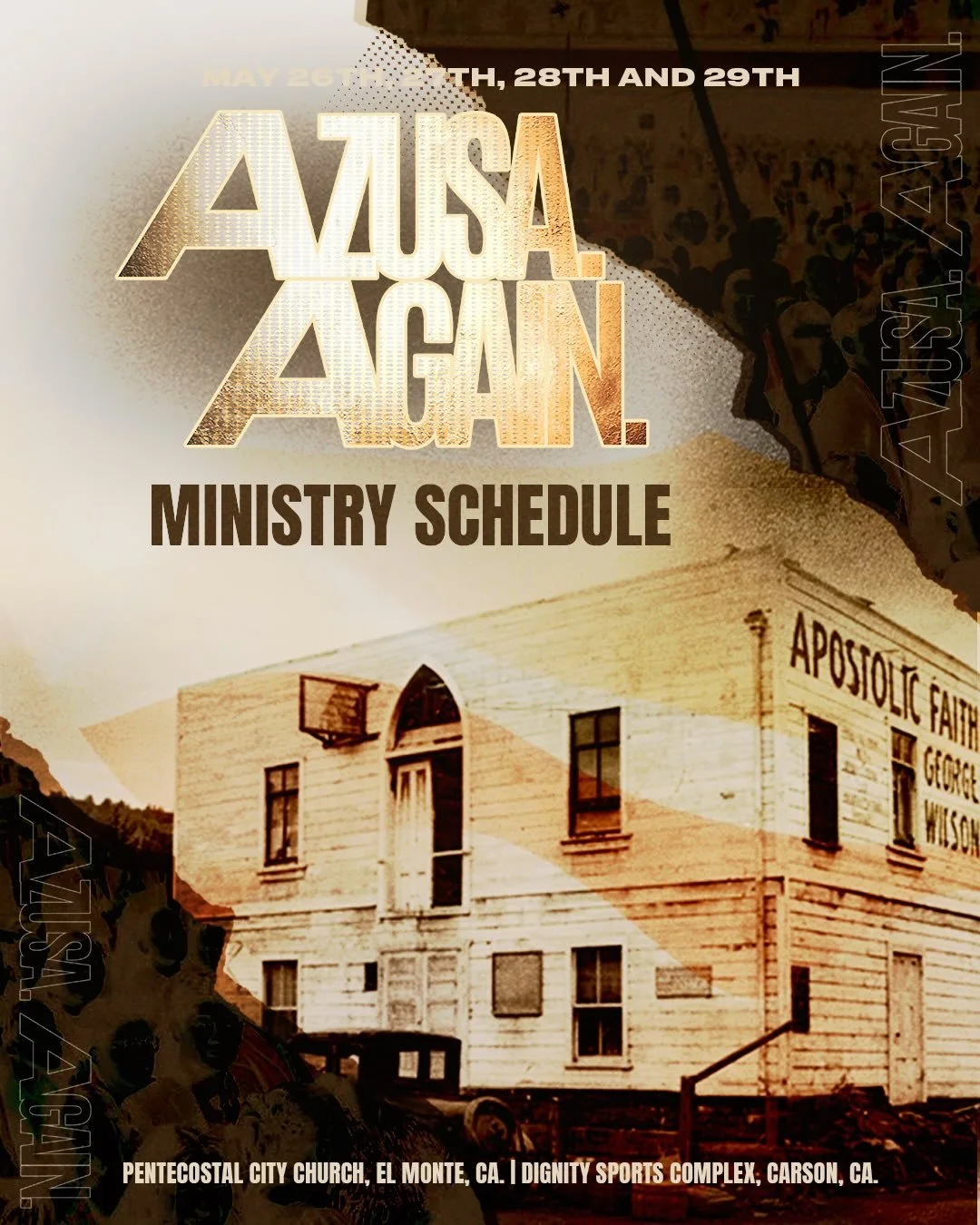Azusa.Again! This is not an event, it is a MOVEMENT!
Training and outpouring and locations above.
SEE YOU THERE!