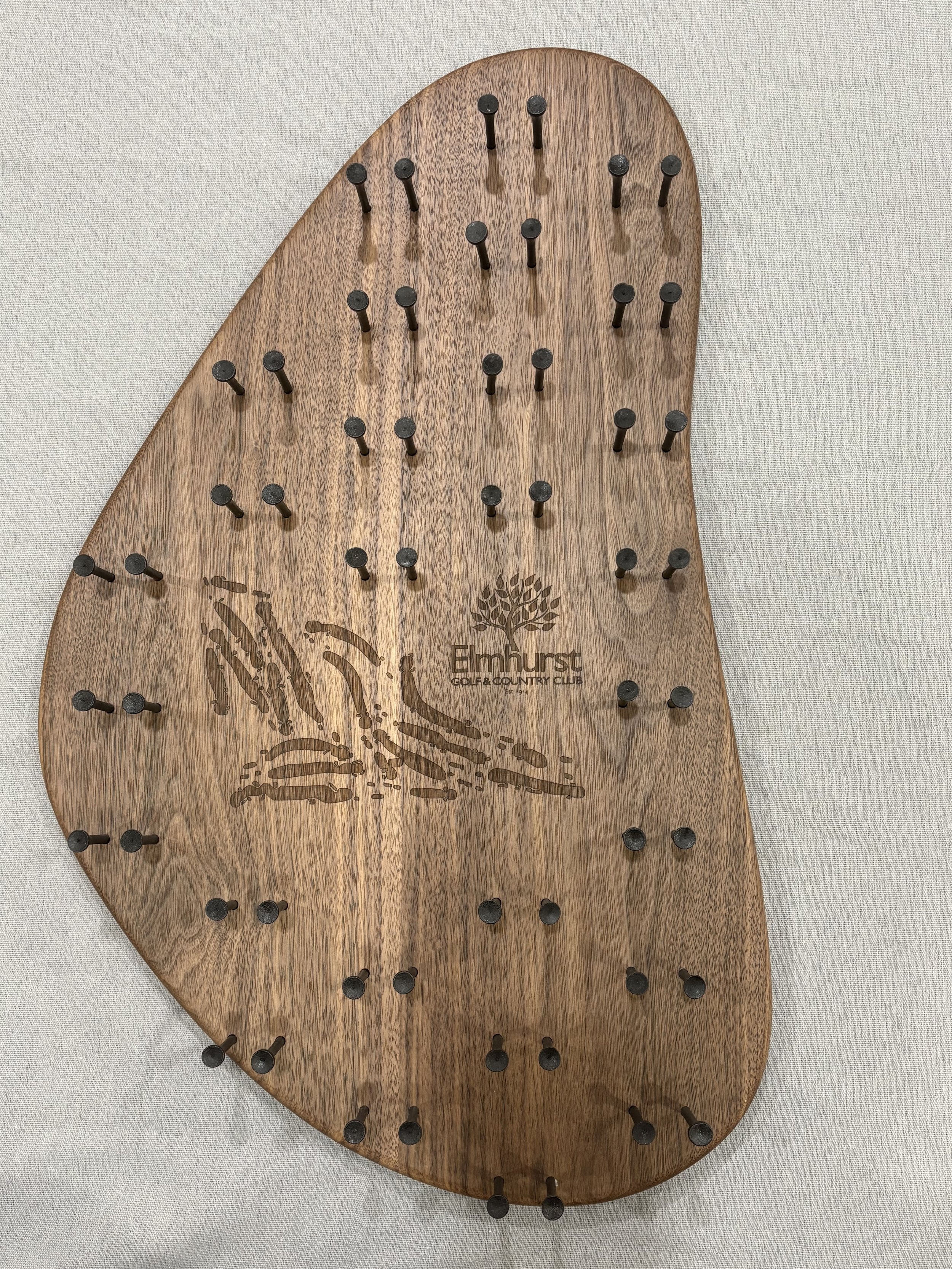 Walnut Golf Ball Display