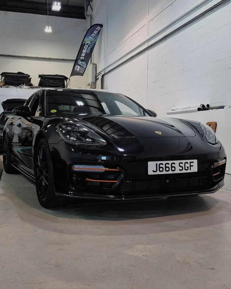 This Porsche Panamera came to us for some bronze accents to match the wheels &mdash; and it works perfectly 🤎🔥

It breaks up the black just enough to make the car look sharper, cleaner, and way more unique on the road

Sometimes it&rsquo;s the subt