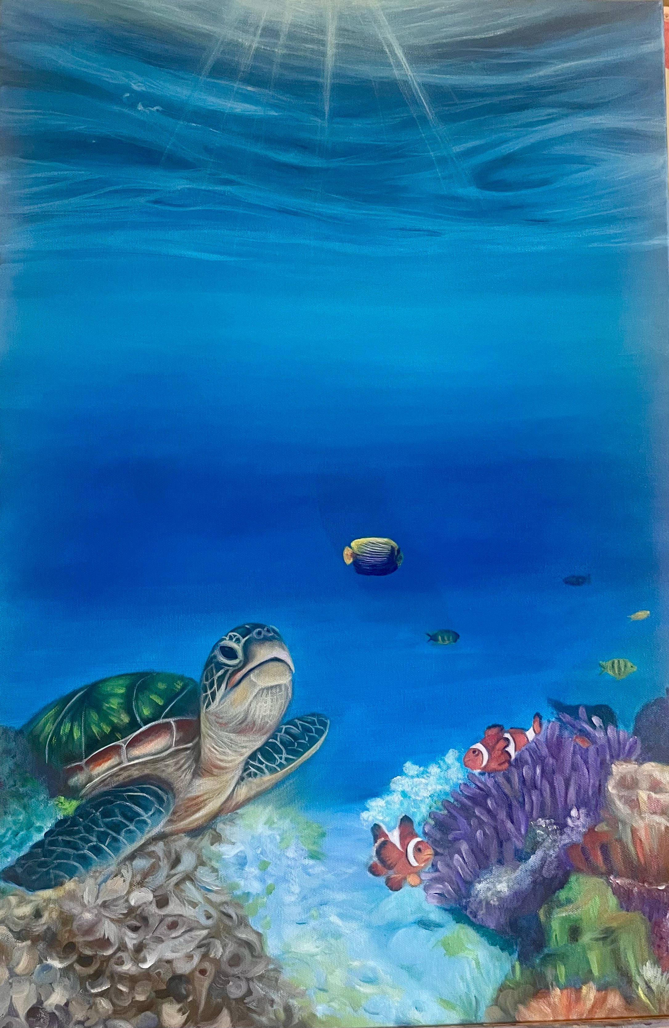 Under The Sea
Oils on Linen Canvas 510x760mm
$820.00