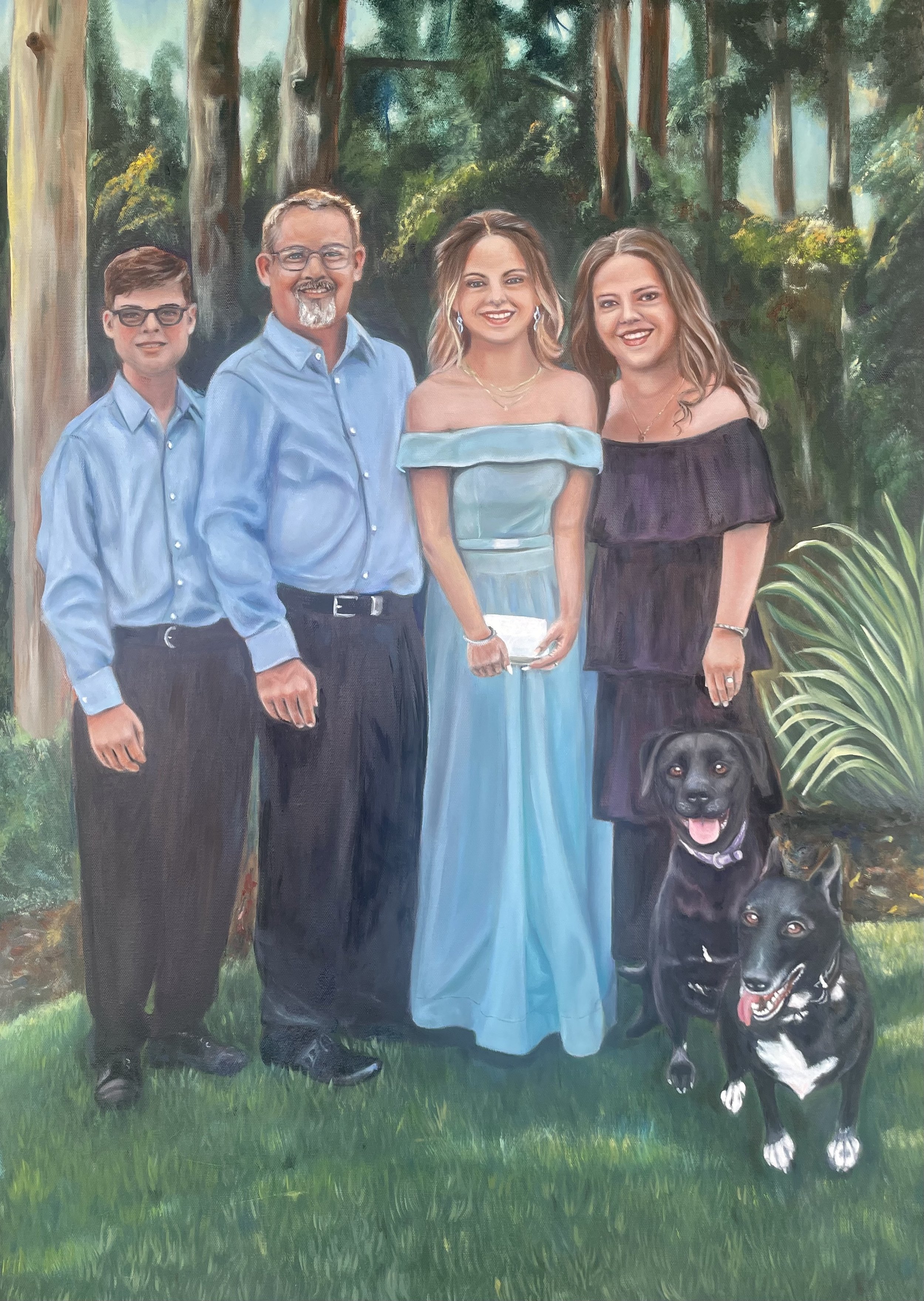 Commissioned: Family Portrait
Oil on Canvas 600x700mm