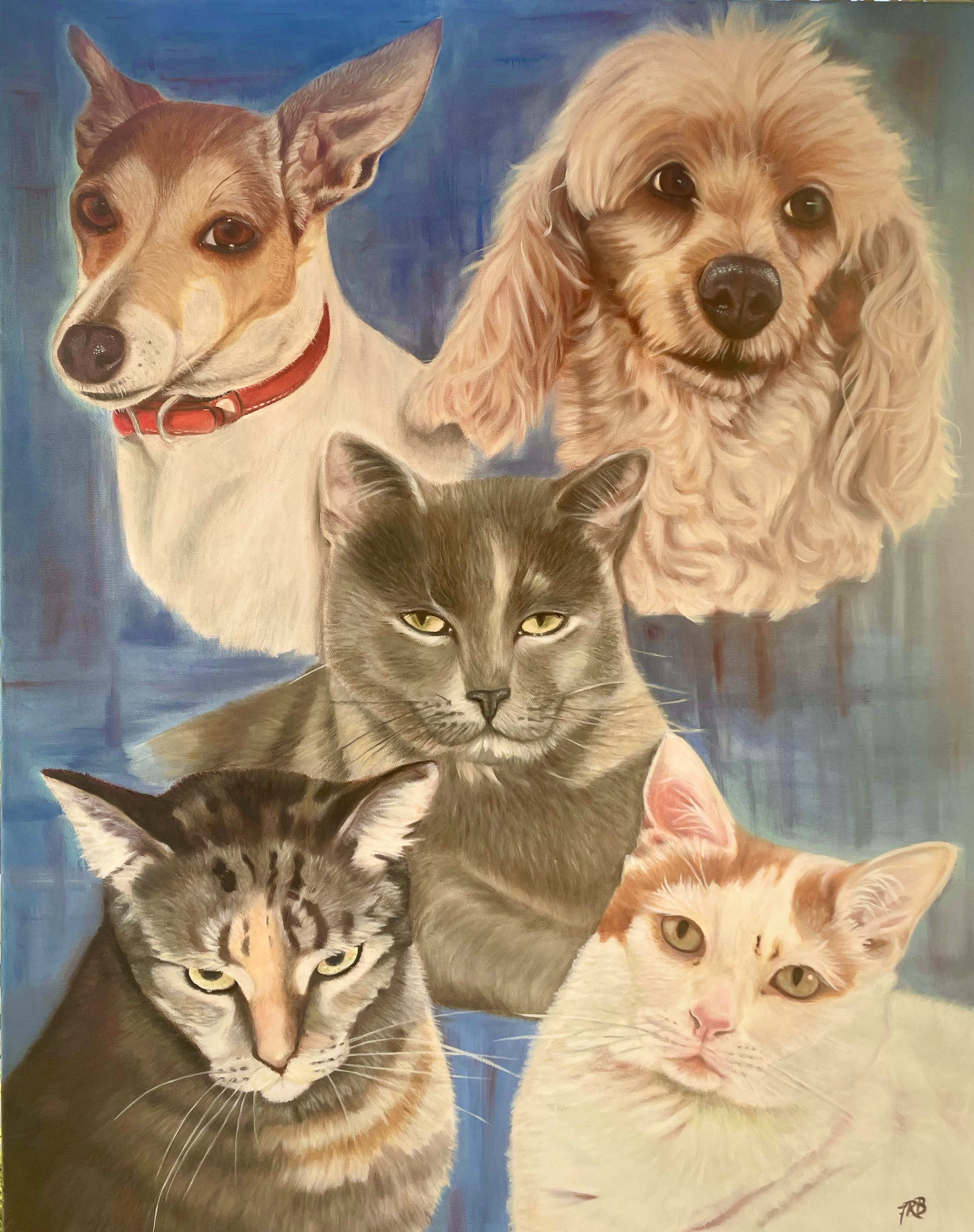 Fur Family
Oils on Canvas
600x700mm