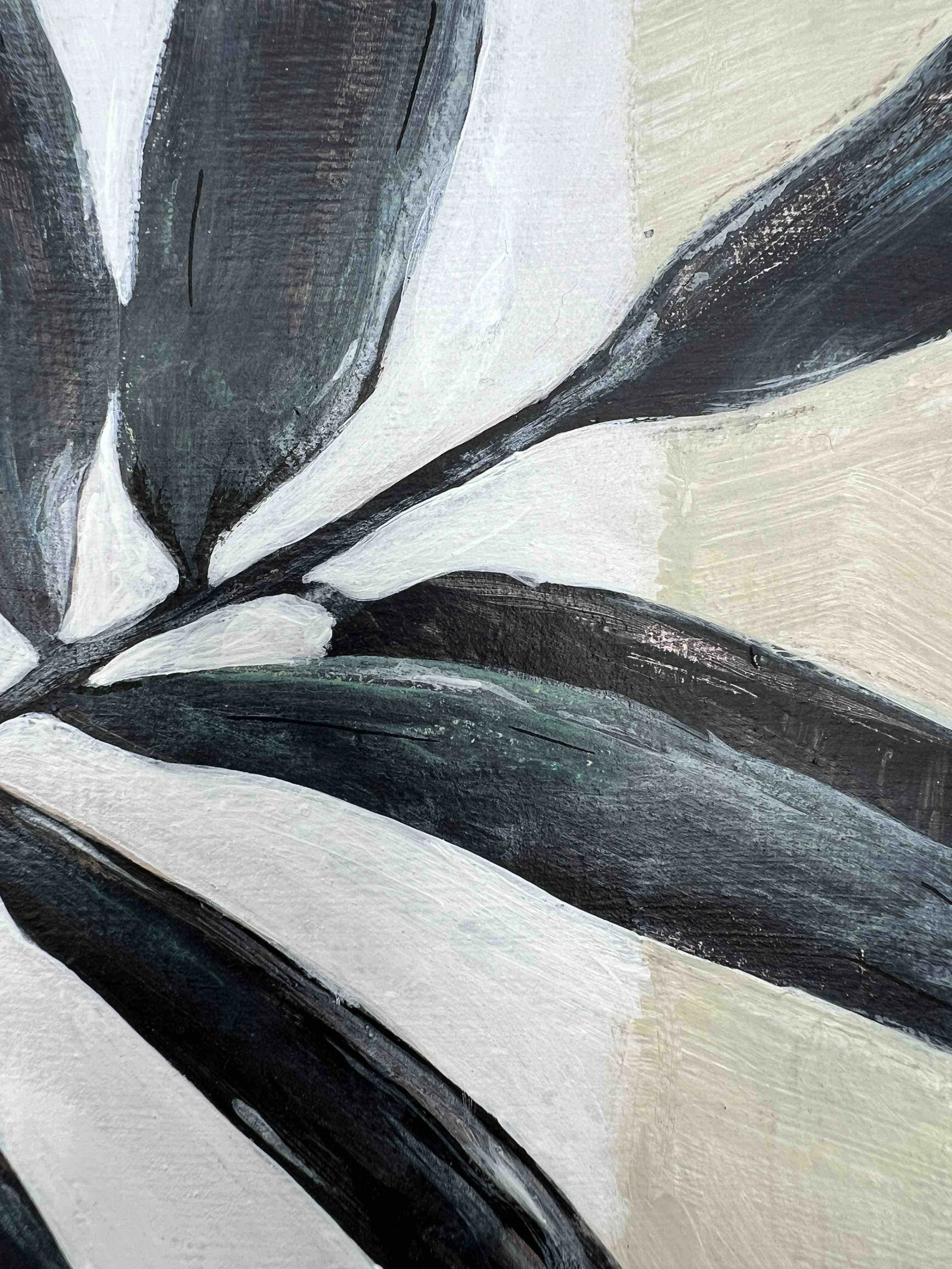 Silhouette painting inspired by cast shadows