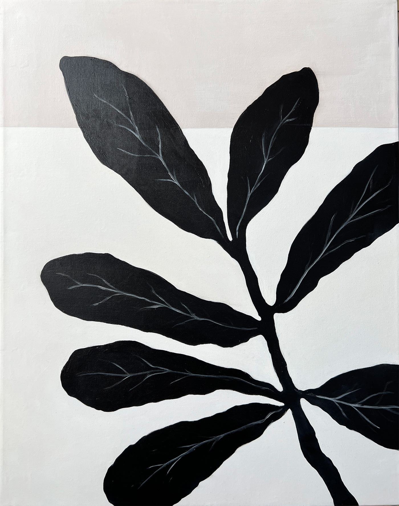 Silhouette painting inspired by cast shadows