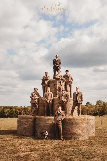  The Hay Bale Wedding Cake:    A Berkshire Ridge Original