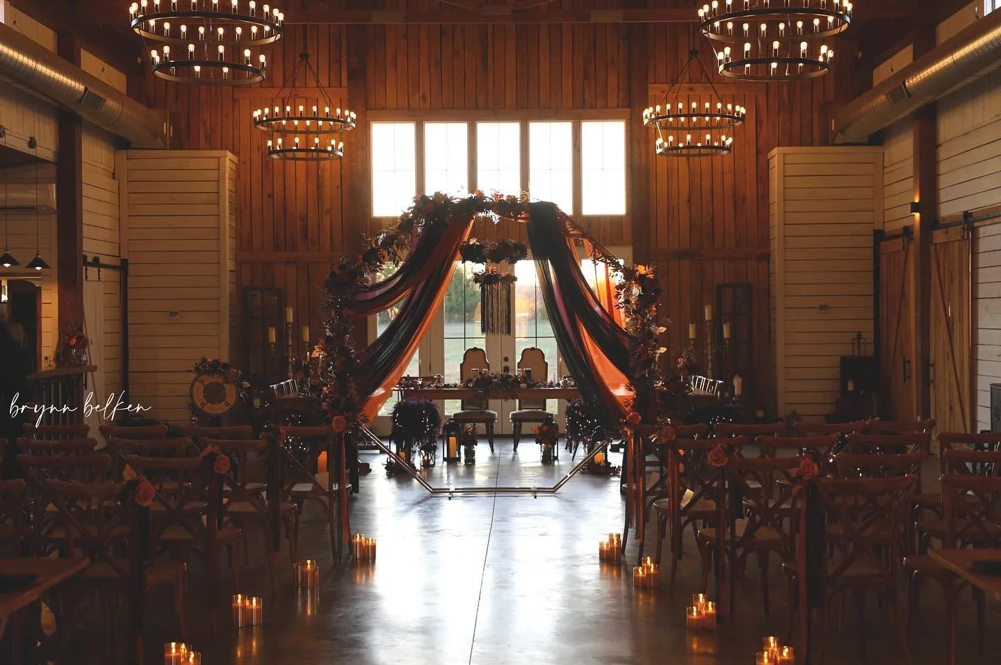 indoor ceremony Samantha and Kevin at Berkshire Ridge wedding venue in st louis missouri Brynn Belken.jpg