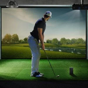 Birdie Pop golf simulator for St. Louis wedding venues