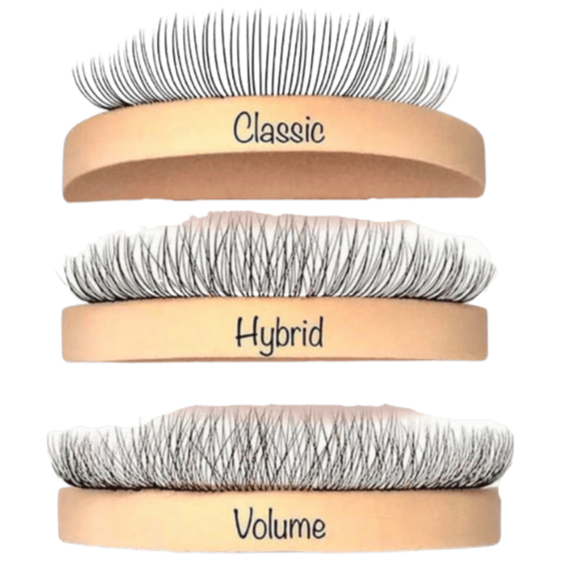 Classic Hybrid Volume LED eyelash extension