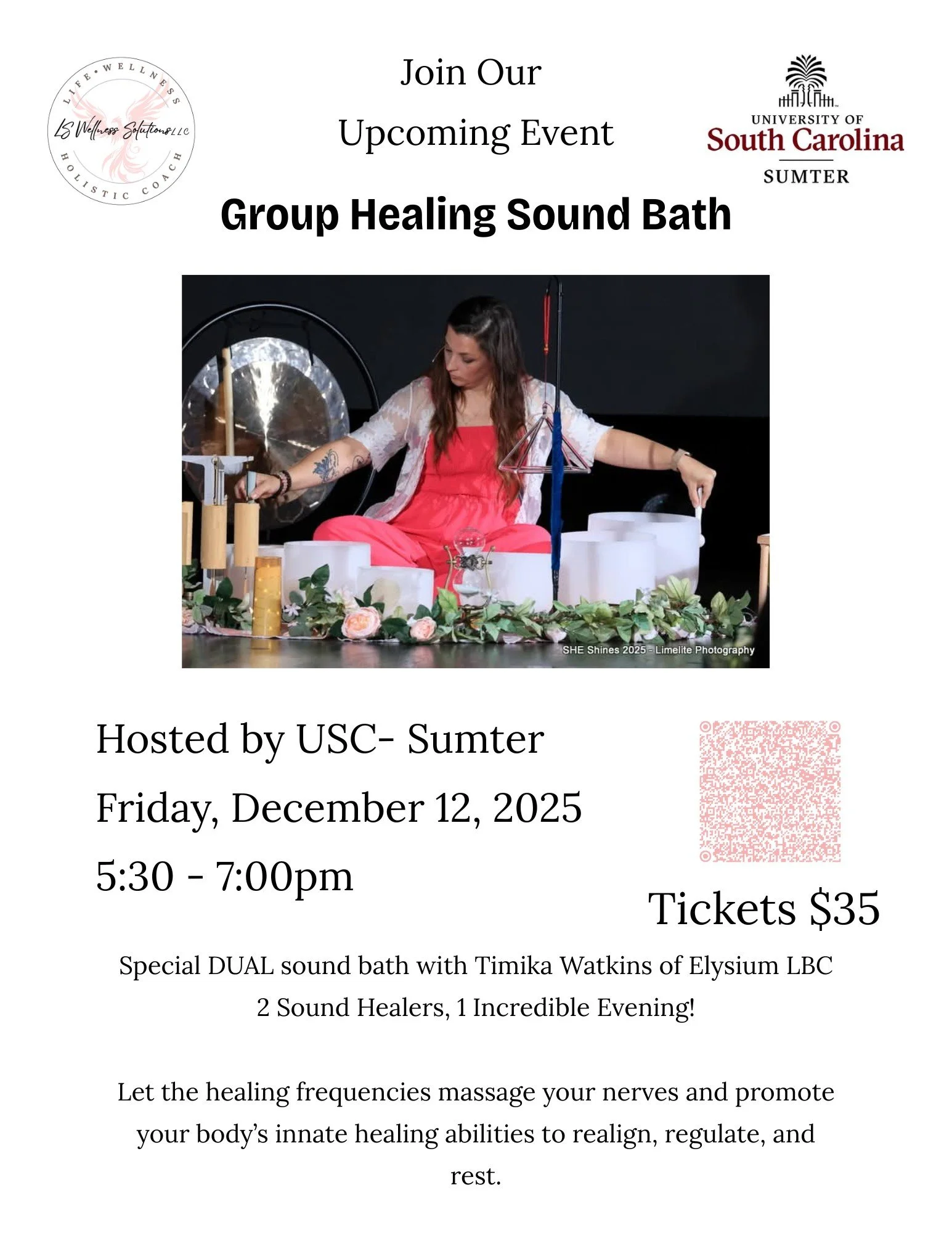 Don't miss our dual sound bath!! Bring a friend!

And if you're wondering -- YES... it's good to have more than one sound bath in a month 😆 if you've got one booked for December, you're in for a real treat if you join this one also! 

Bring a friend