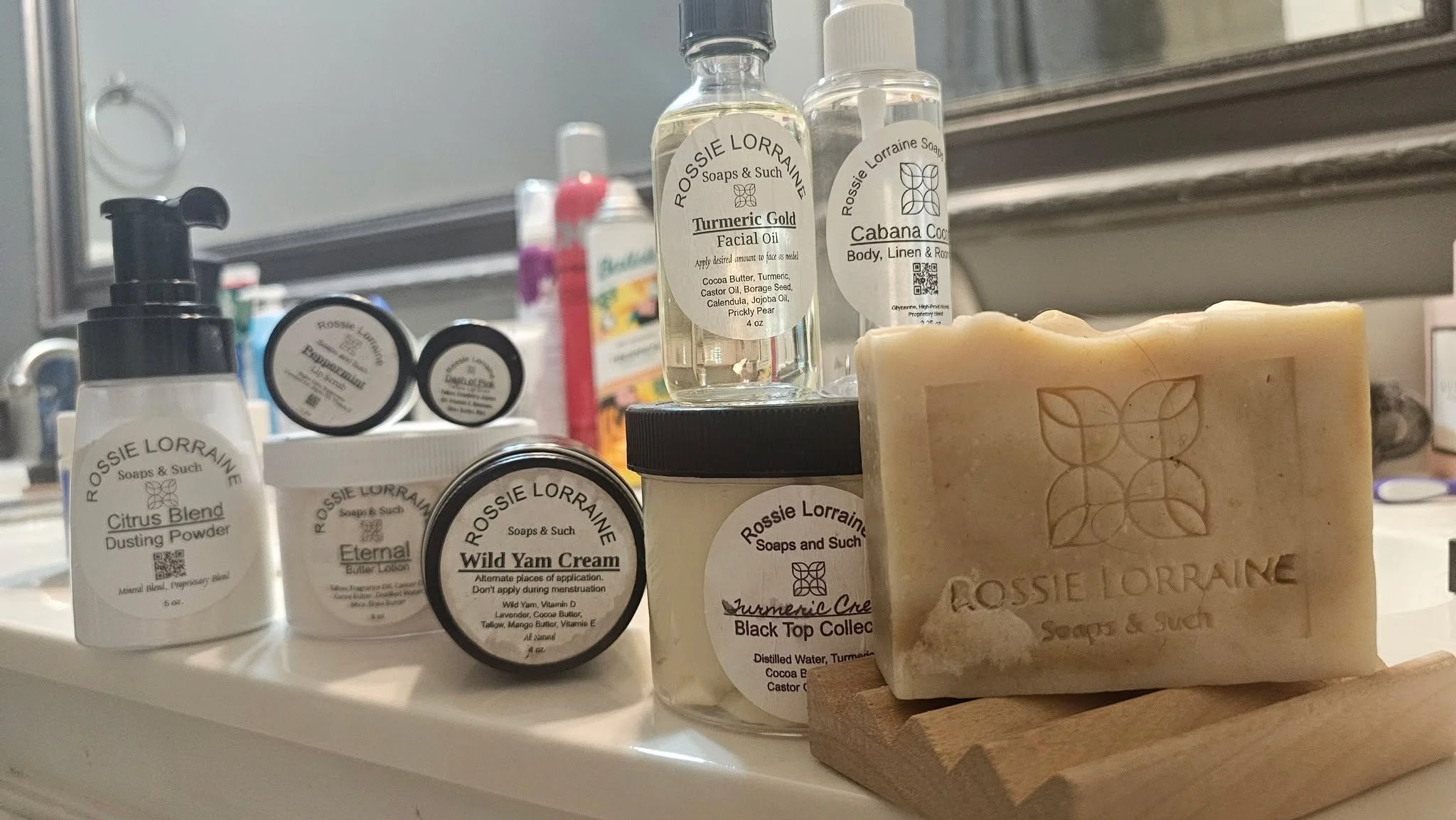 Y'all.. I might have a problem 🤣🤣🤣

If you haven't tried Rossie Lorraine products you are missing out!! 

A) THEY WORK
B) They last forever!! A little bit goes a long way!!
C) The ones with fragrances SMELL AMAZING
D) Crystal Upshaw Turner is the 