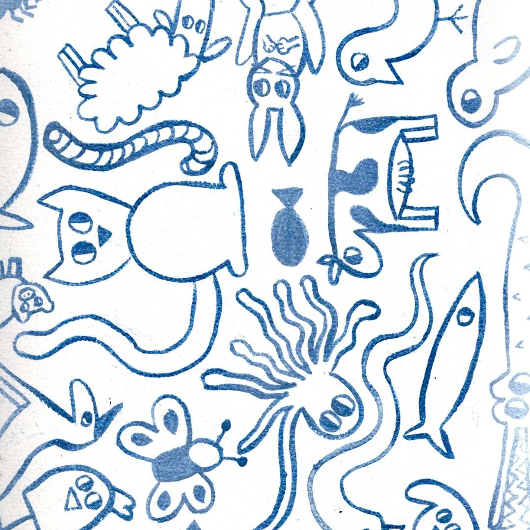 It&rsquo;s a doodly Wednesday! 

#doodles #surfacepattern #doodle #illustration #blue