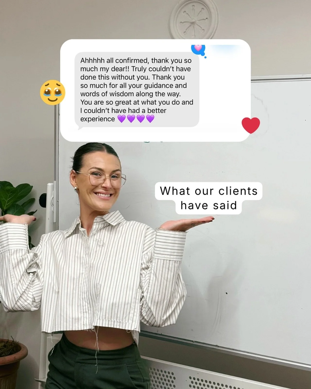 This one made my whole week. 🥹
When a client sends you a message like this after getting confirmed, it&rsquo;s the exact reason I do this.
No handoffs. No disappearing after settlement. Just someone genuinely in your corner from the first phone call