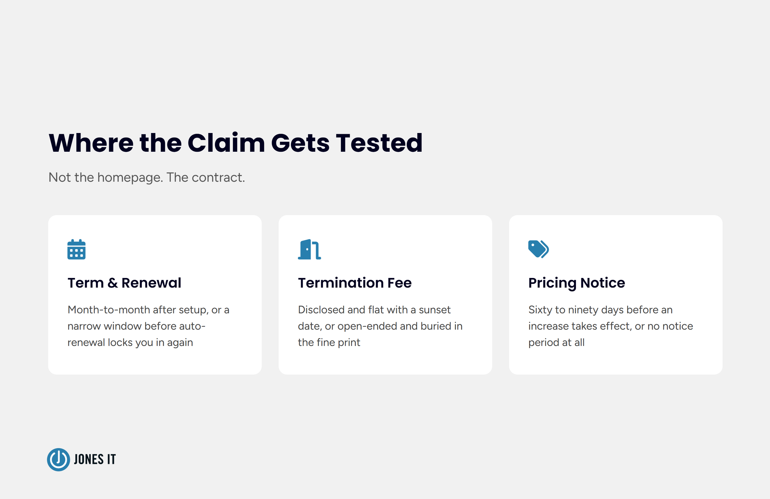 How to test the non traditional MSP claim