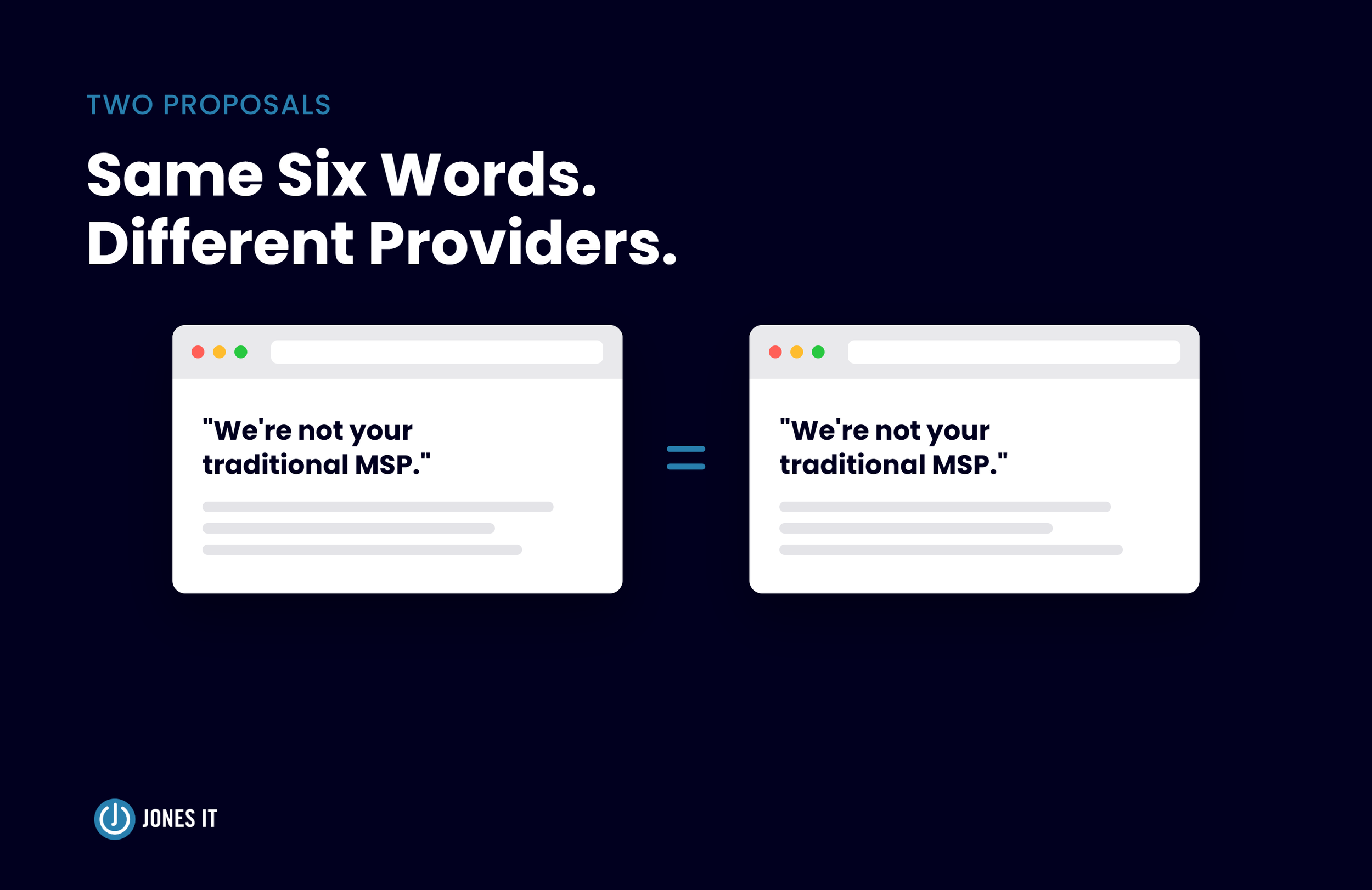 "We're Not A Traditional MSP": What That Claim Should Mean For You