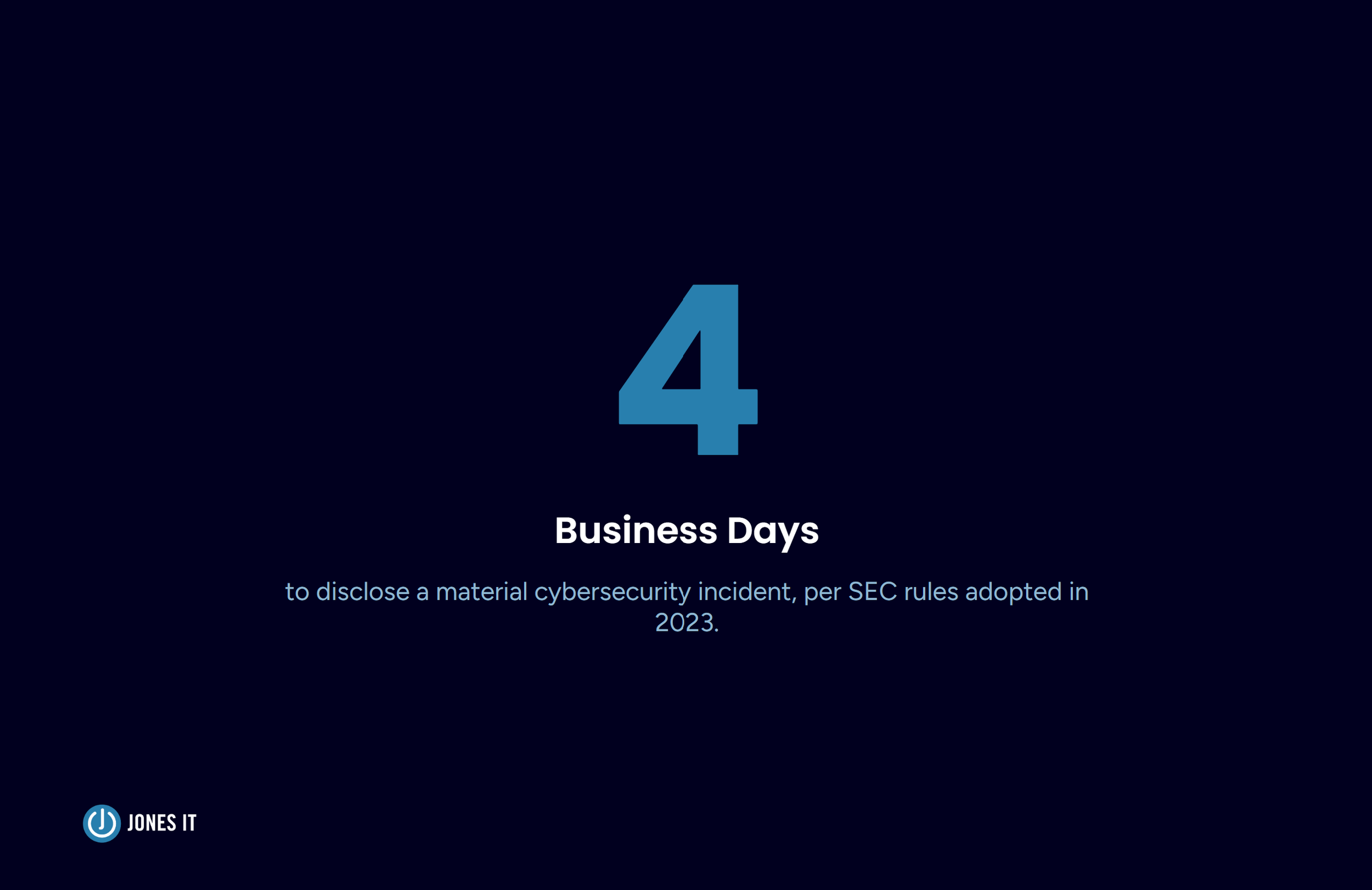 4 day disclosure stat card