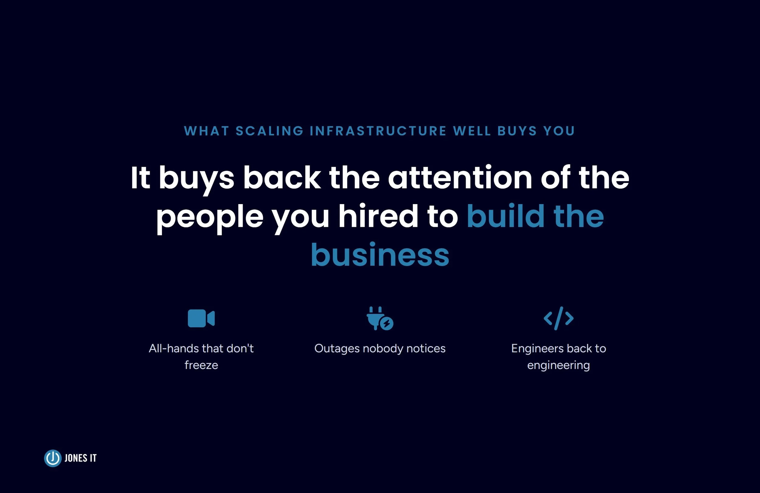 Benefits of scalable IT infrastructure