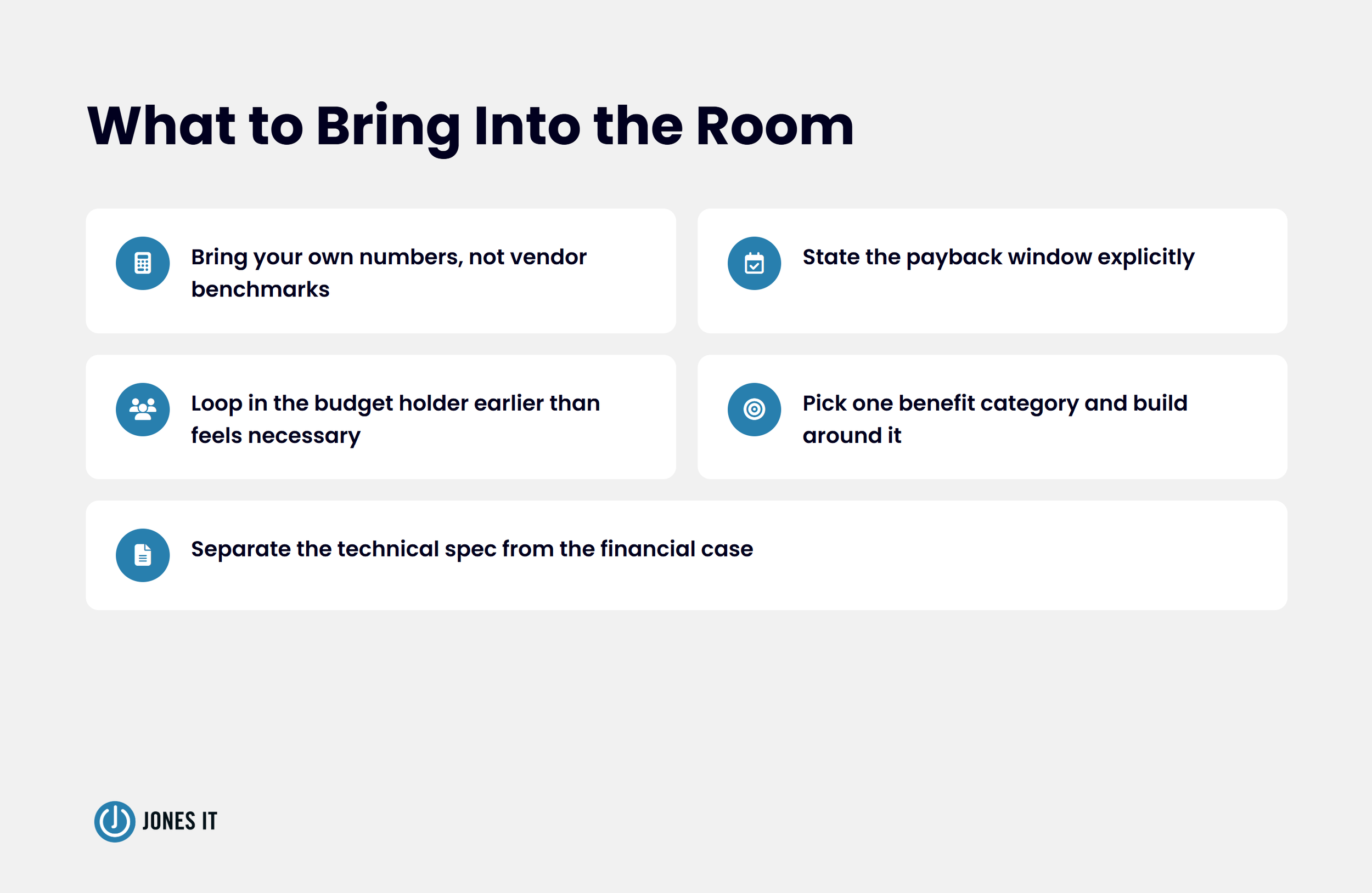 How to Build Your IT Investment Business Case