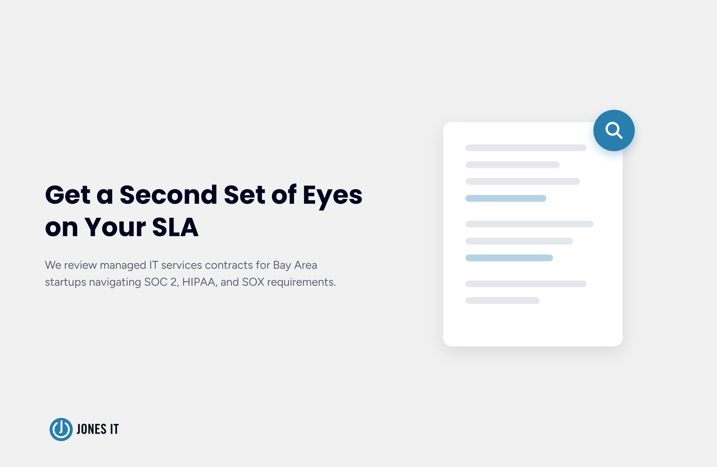 Managed IT services SLA review