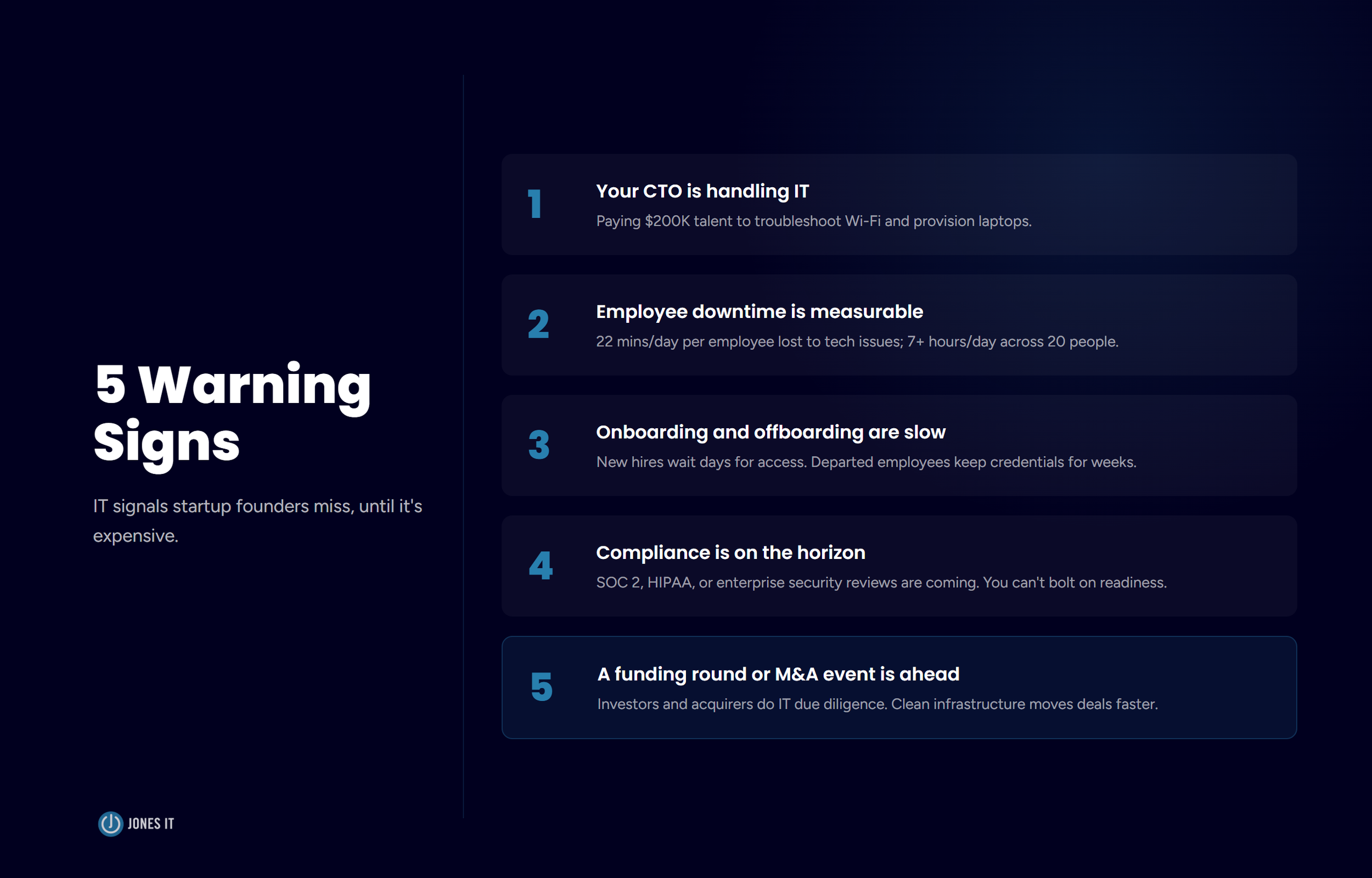 5 warning signs