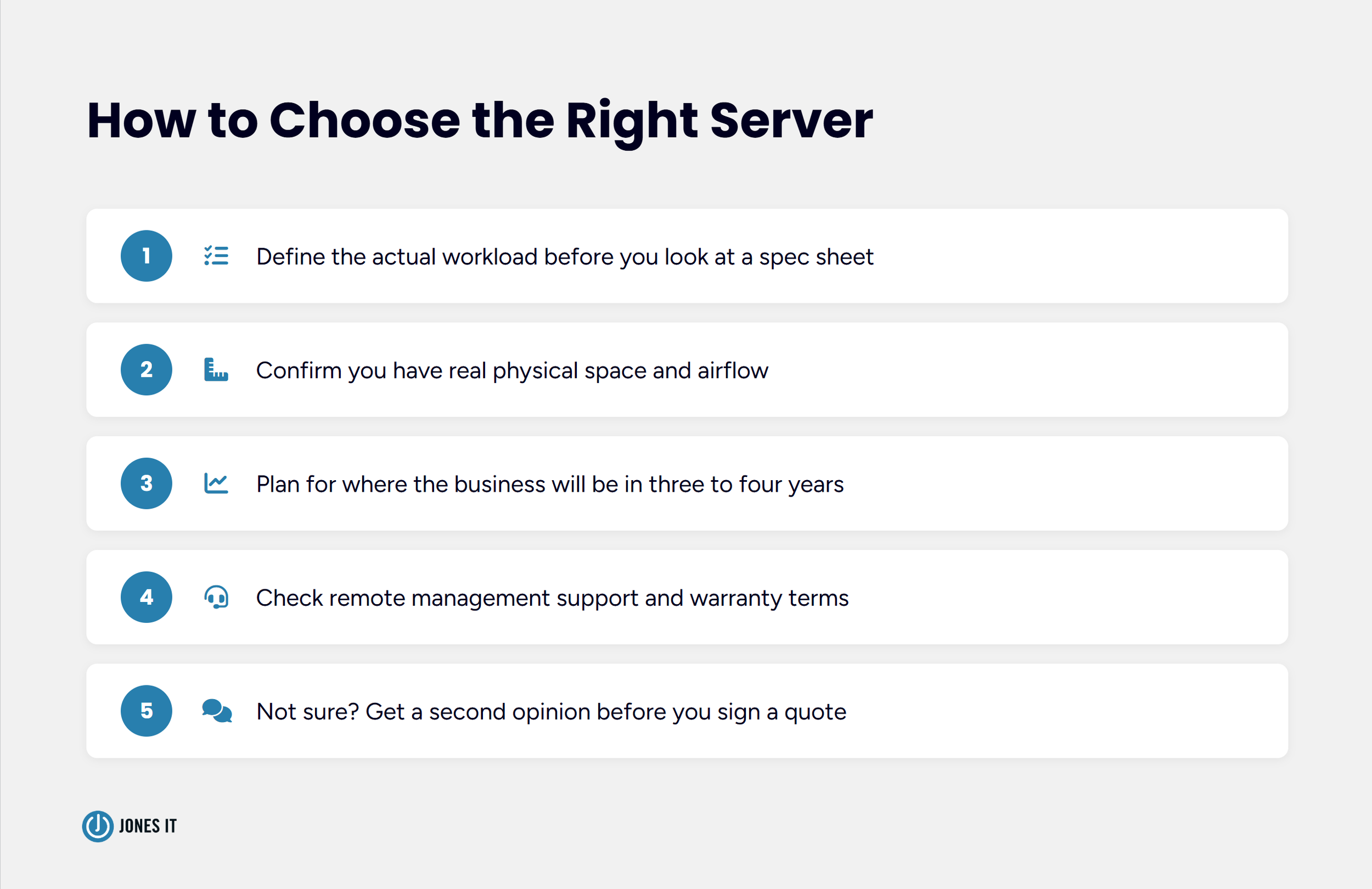 How to choose the right server