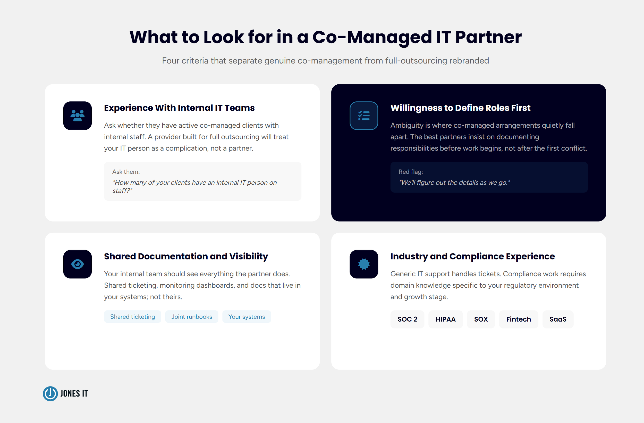 Co-Managed IT Partner Selection Criteria