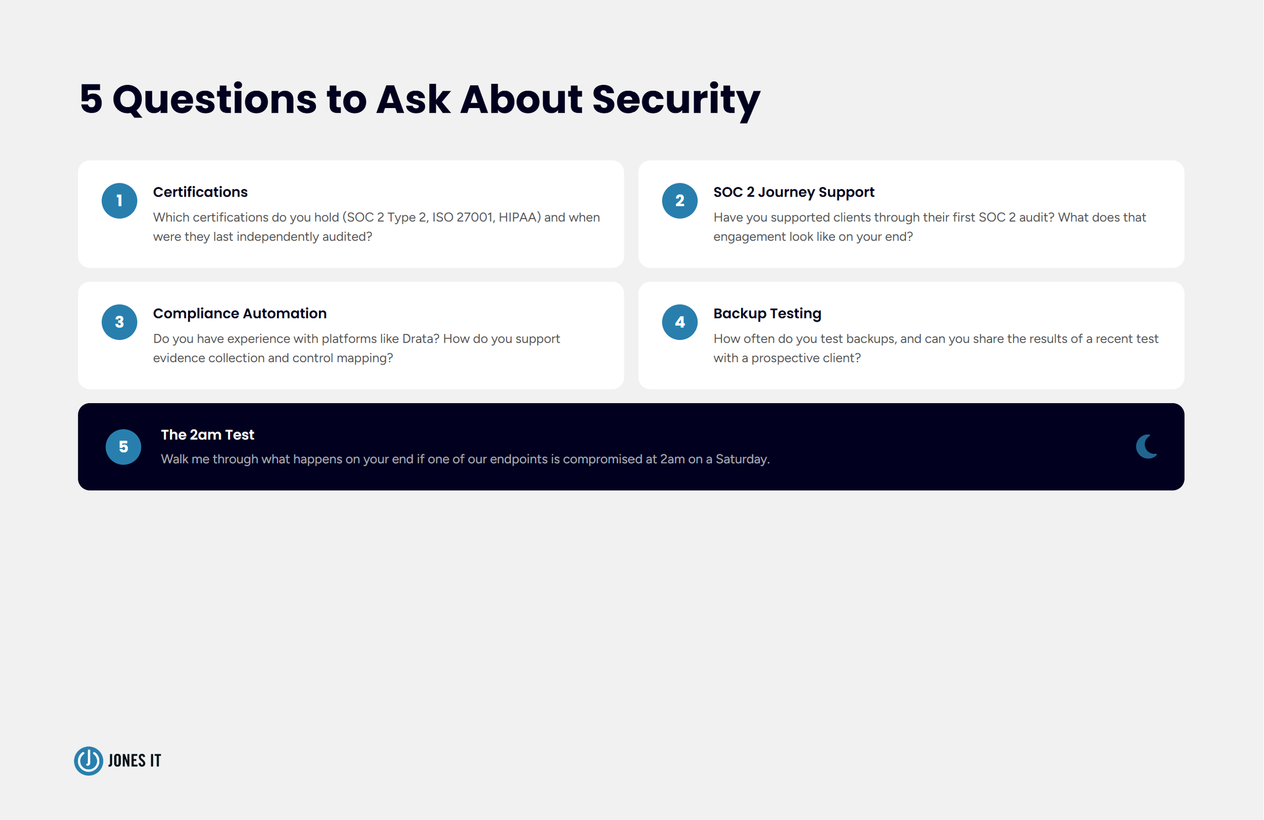 5 question to ask about security