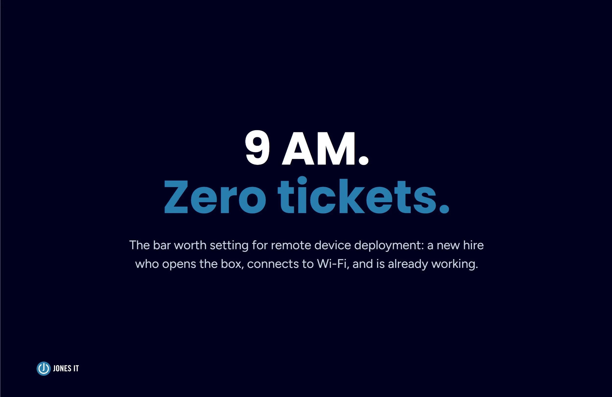 Zero-touch IT onboarding CTA