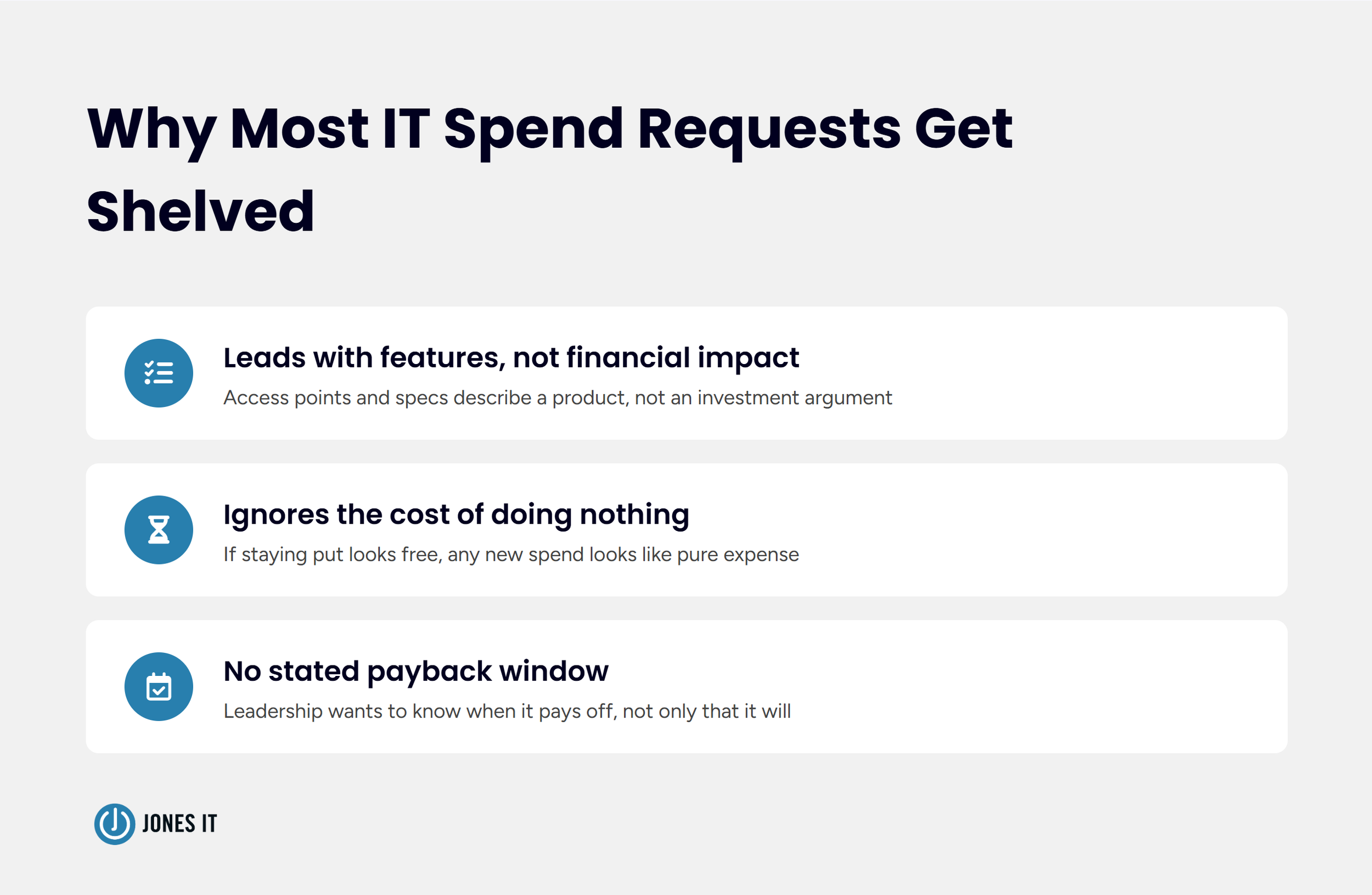 3 reasons IT project proposals get declined